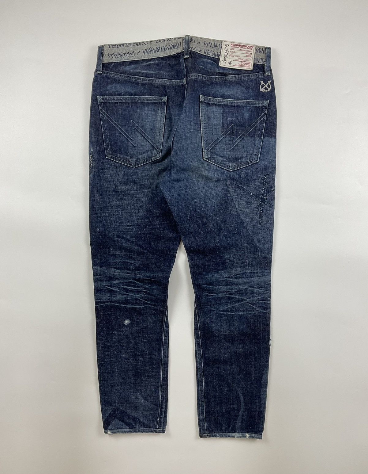 Neighborhood × Stussy Stussy x Neighborhood “Boneyards” Savage Level 3 Denim Size US 32 / EU 48 - 2 Thumbnail