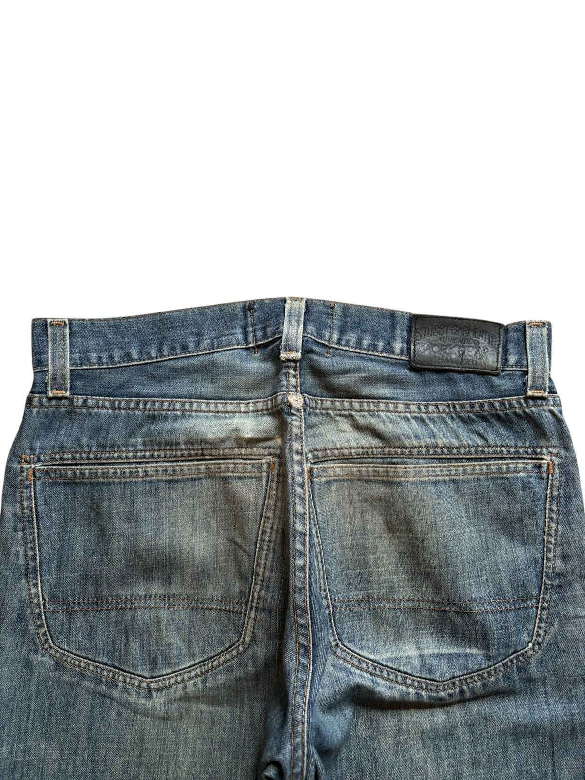 Stussy Vintage Stüssy Mud Wash Distressed Loose Baggy Jeans Size US 33 - 8 Thumbnail