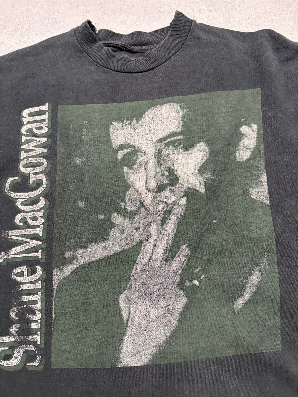 Band Tees Vintage 1994 Shane MacGowan The Popes Long Sleeve Shirt 90s Size US XL / EU 56 / 4 - 6 Thumbnail