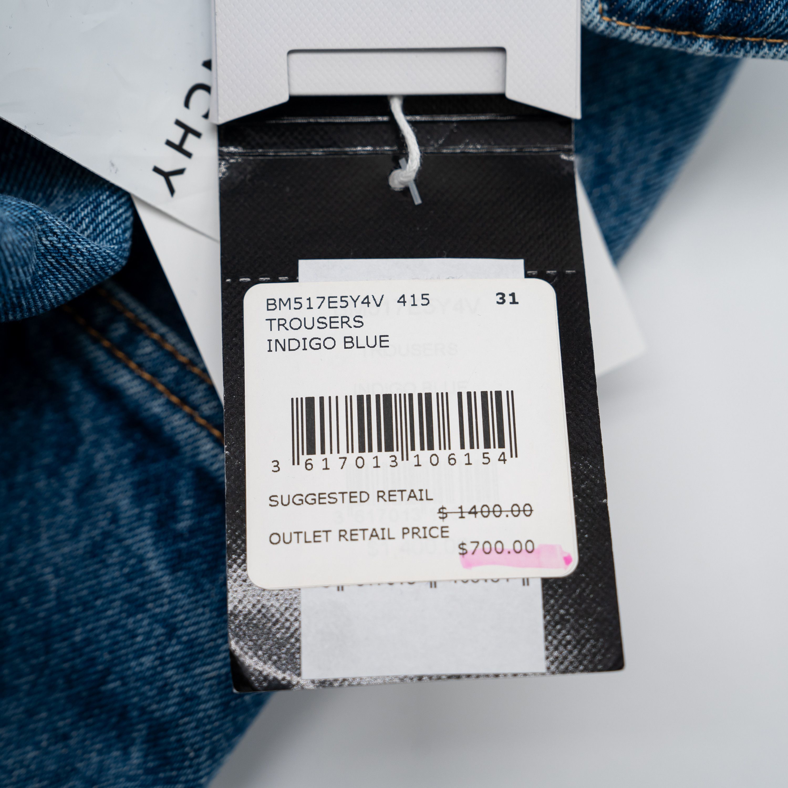 Givenchy 31 Givenchy Jeans Loose Fit Cardo Pants Marble Denim Blue Size US 31 - 6 Thumbnail