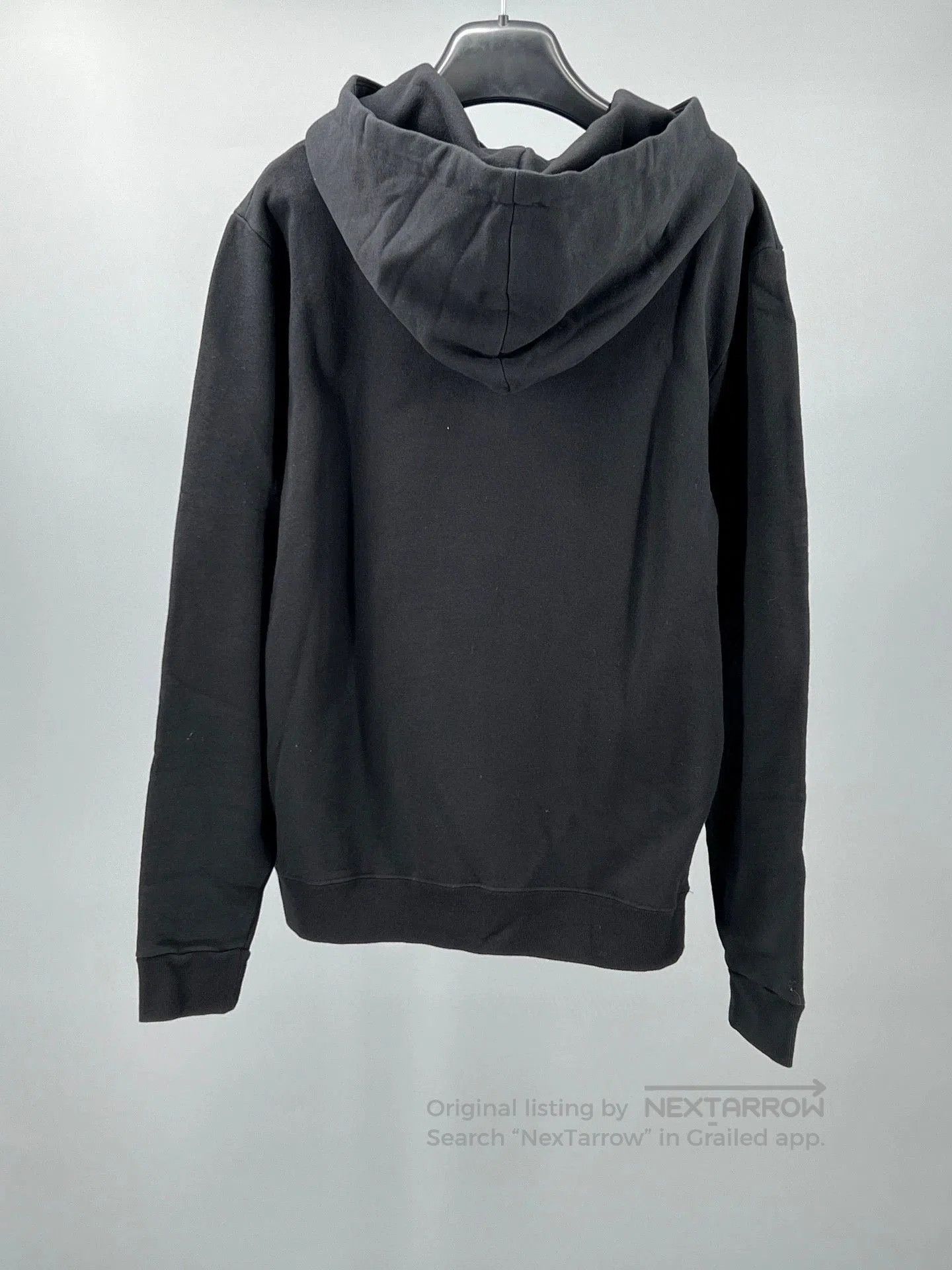 Yves Saint Laurent mens black cotton hooded sweatshirt by ysl. Size US S / EU 44-46 / 1 - 4 Thumbnail