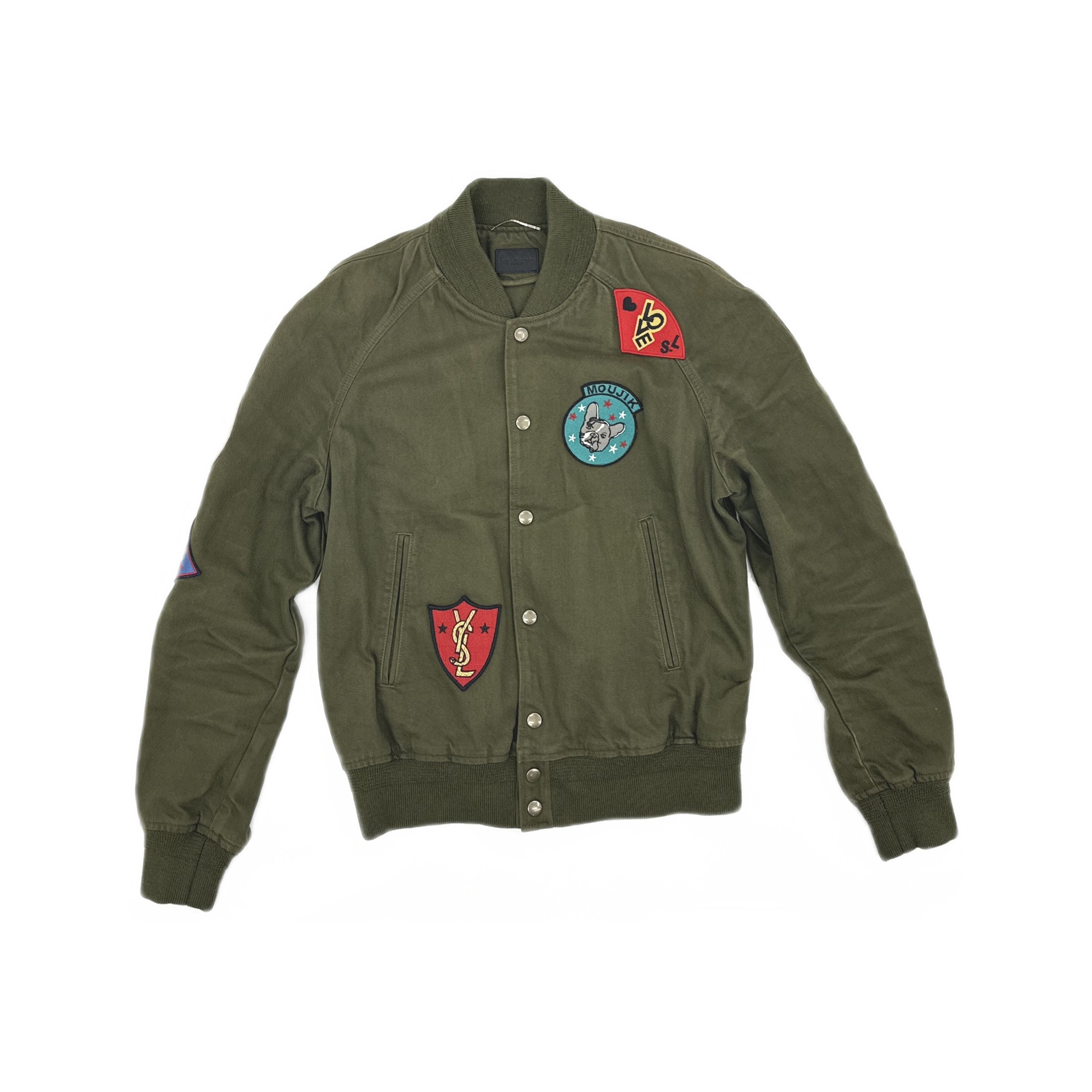 Saint Laurent Paris Saint Laurent Patch Bomber Jacket Size M Size US M / EU 48-50 / 2 - 1 Thumbnail