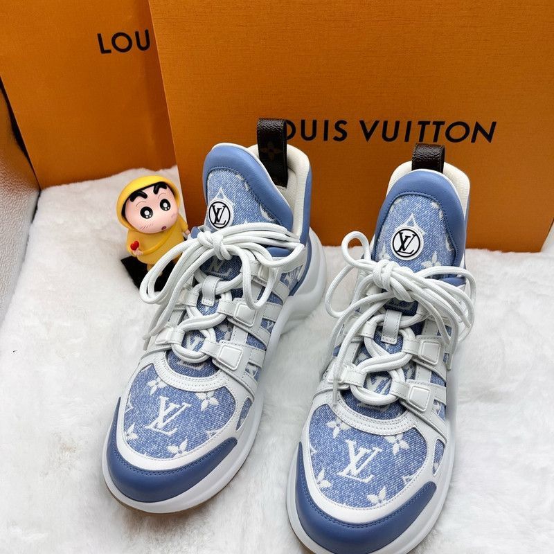 Louis Vuitton Louis Vuitton Archlight Denim Low-top Sneakers -2505 Size US 8.5 / IT 38.5 - 1 Thumbnail