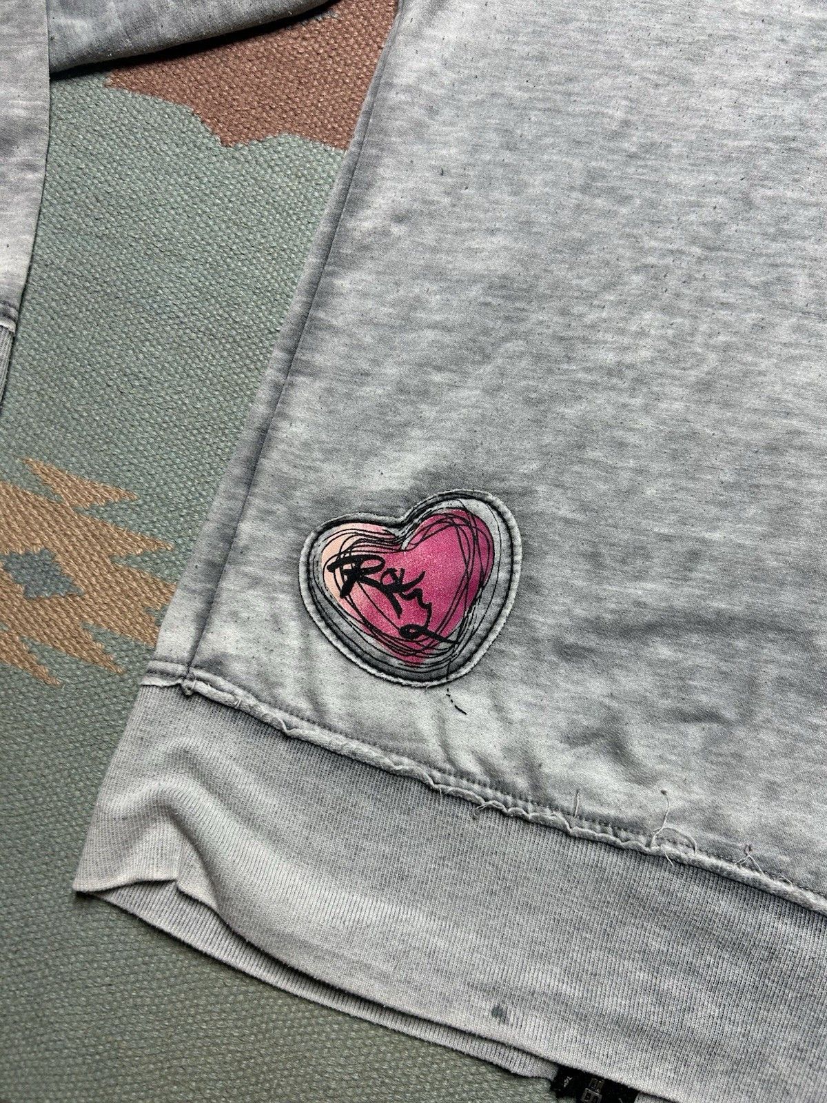 Vintage Roxy surf hoodie zip quiksilver billabong heart women’s Lg Size L / US 10 / IT 46 - 5 Thumbnail