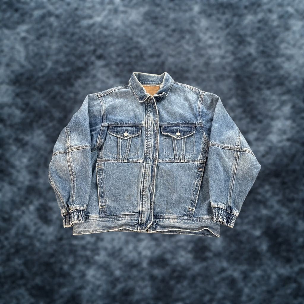 American Eagle Outfitters American Eagle Jacket Mens M Blue Denim Button Rancher Trucker Jean Coat Size US 31 - 1 Thumbnail