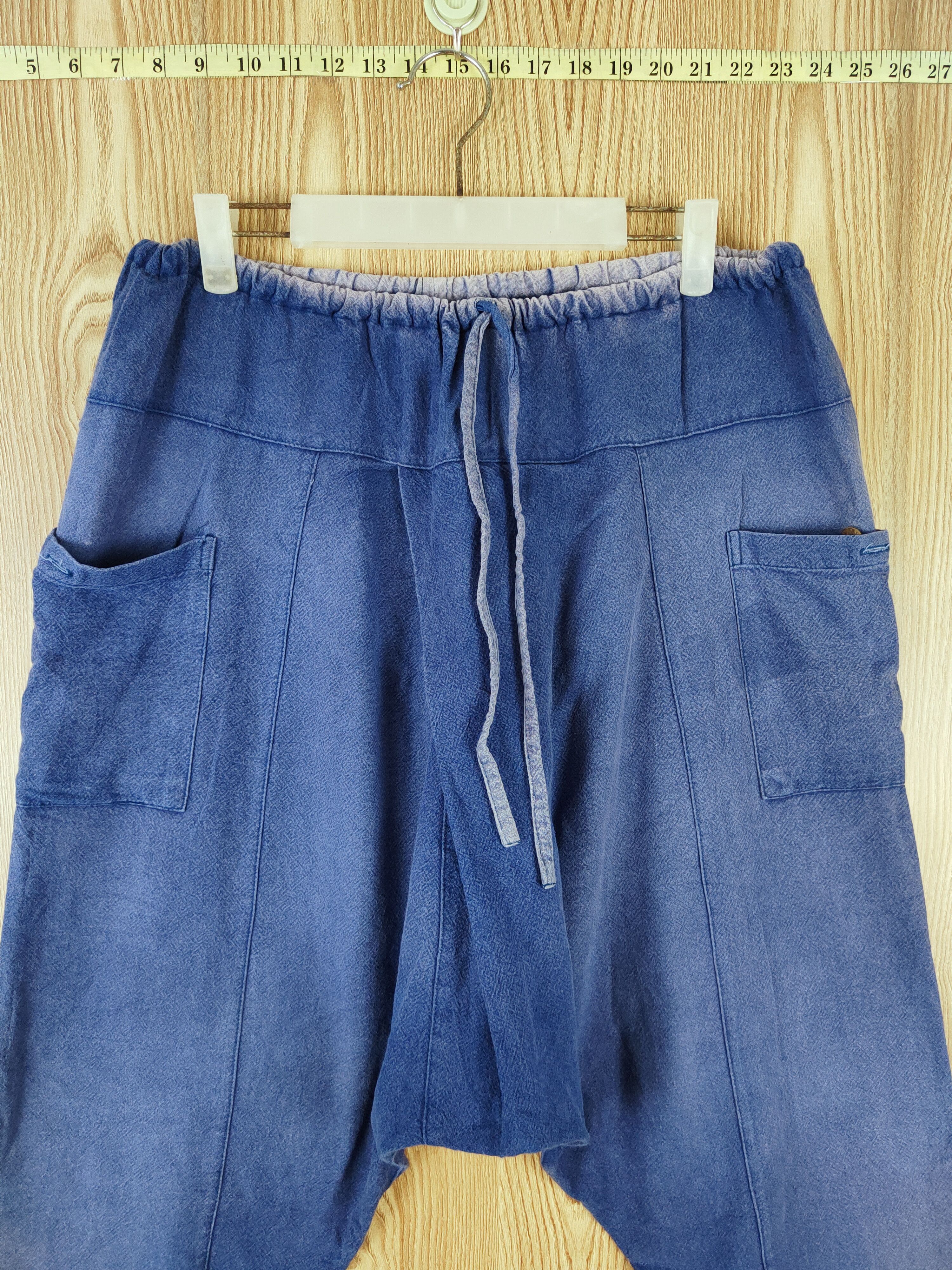 Japanese Brand × Vintage Vintage 💥 Pippaia Blue Faded Loose Baggy Pants Size US 26 / EU 42 - 2 Thumbnail