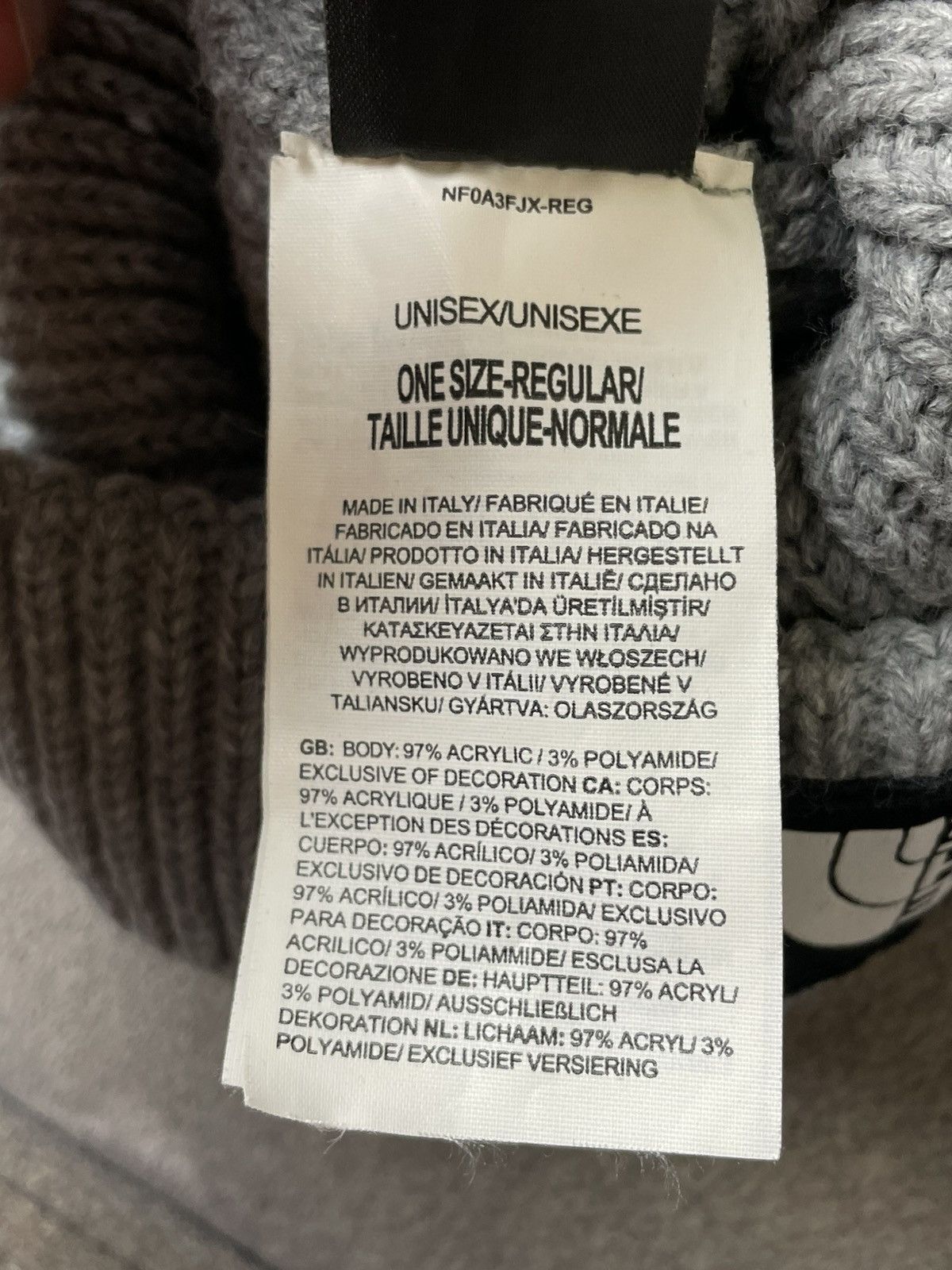 The North Face The North Face Box Logo Beanie Hat Made in Italy Size ONE SIZE - 6 Thumbnail