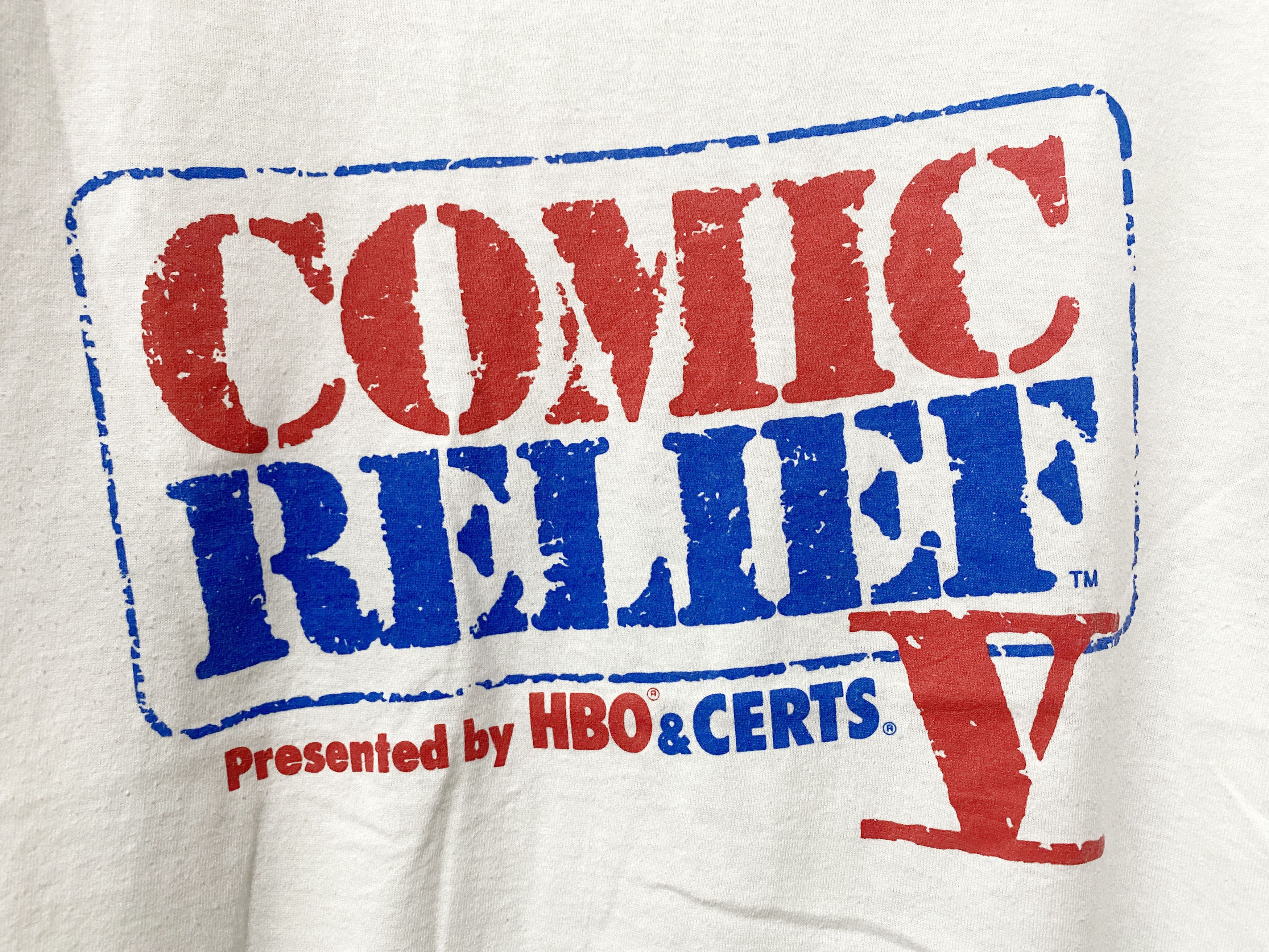 Vintage Vintage 90s Comic Relief Shirt Size US XL / EU 56 / 4 - 2 Thumbnail