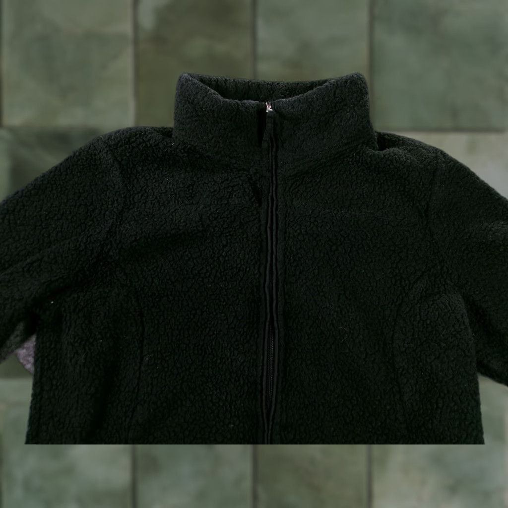 Free Country Free Country Jacket Womens M Black Sherpa Fleece Full Zip Pockets Cozy Warm Size M / US 6-8 / IT 42-44 - 1 Thumbnail
