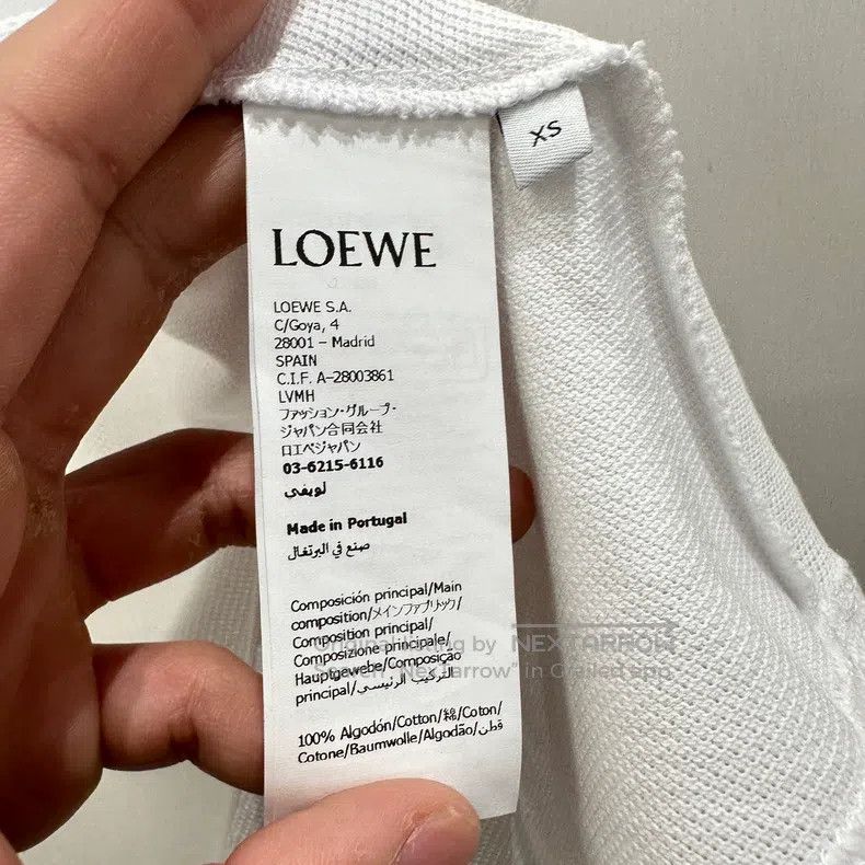 Loewe Loewe Loose short-sleeved top with logo Size XS / US 0-2 / IT 36-38 - 4 Thumbnail