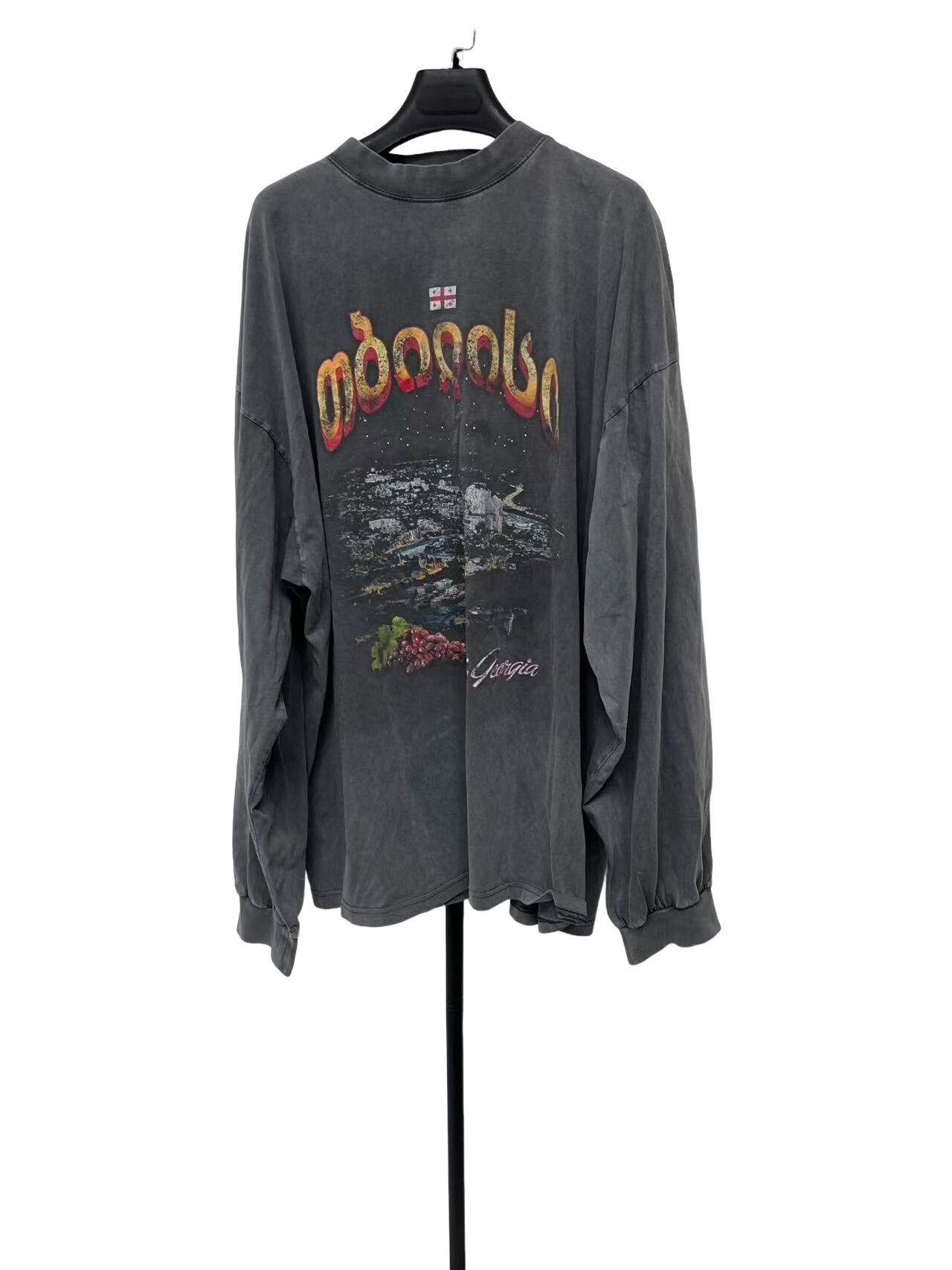 Balenciaga Balenciaga Tbilisi Georgia Long Sleeve T-Shirt Size 4 Size US XL / EU 56 / 4 - 1 Thumbnail