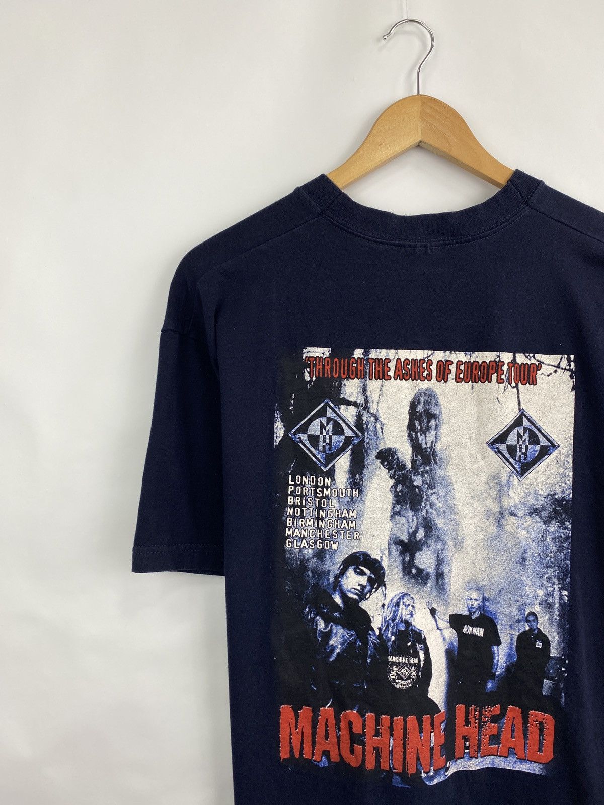 Band Tees Vintage 90s Machine Head Europe Tour T-Shirt Band Rock Rare Size US L / EU 52-54 / 3 - 2 Thumbnail