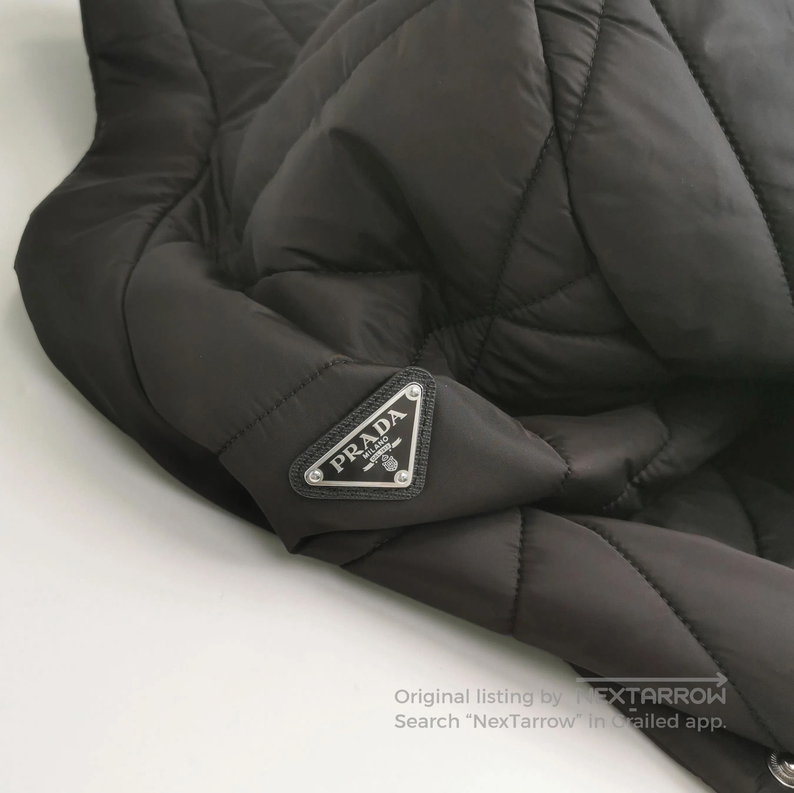 Prada Prada Quilted V-Neck Long Sleeve Cotton Jacket . Size US L / EU 52-54 / 3 - 3 Thumbnail