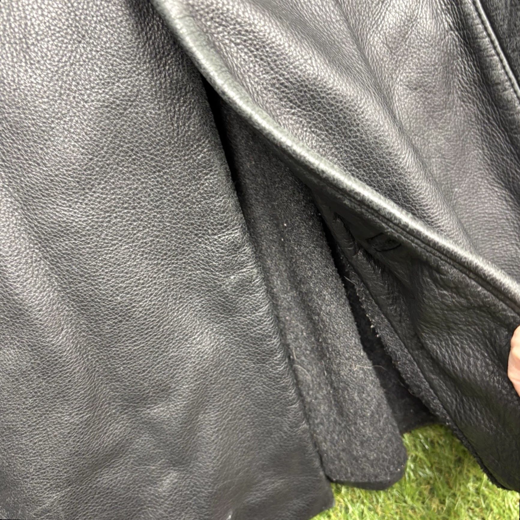 Brooks Brothers Brooks Brothers Leather Jacket Mens M Black Button Front Lined Wool Grunge Solid 346 Overcoat Jacket Size US M / EU 48-50 / 2 - 5 Thumbnail