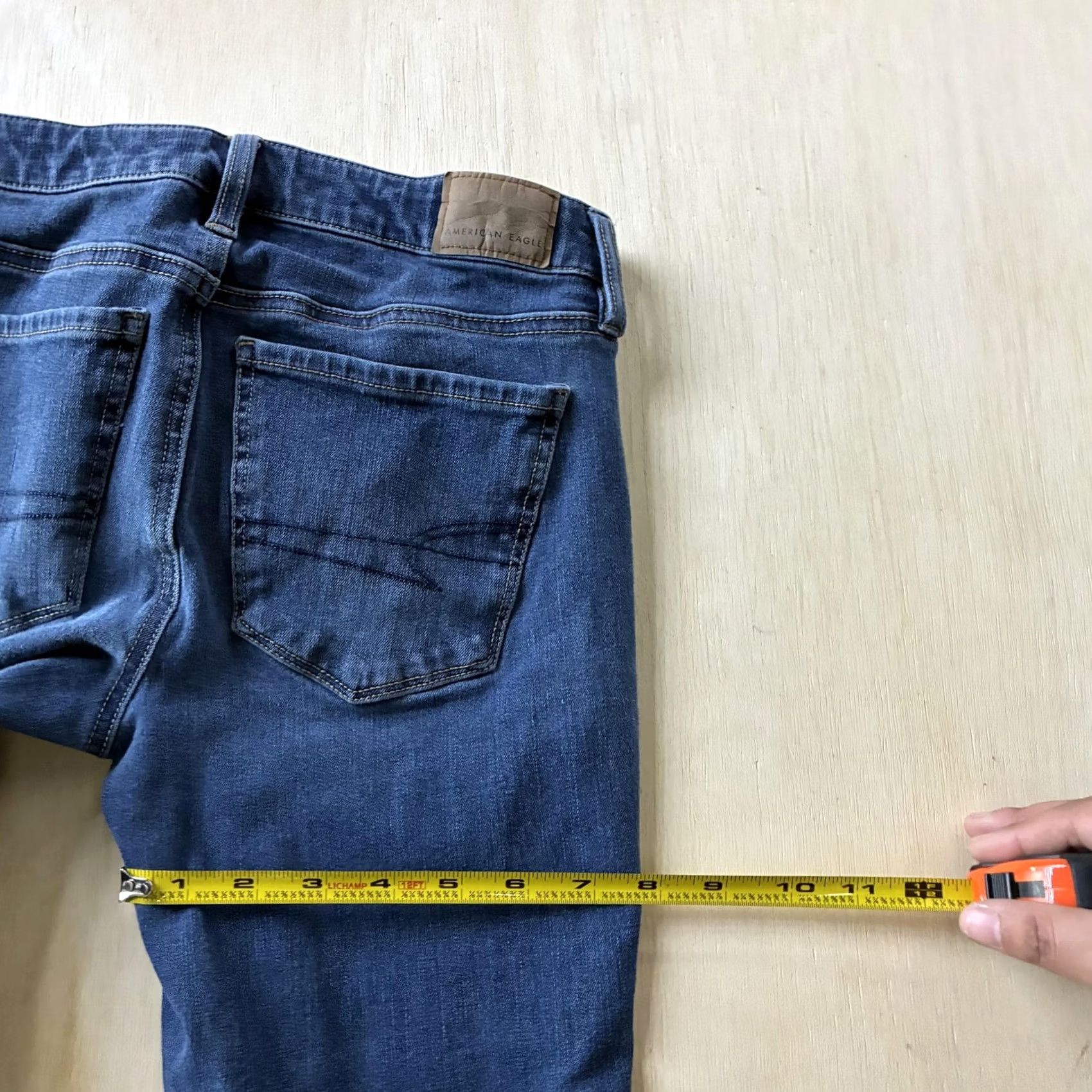 American Eagle Outfitters VINTAGE? No. American Eagle Outfitters Dream Stretch Skinny Jeans Womens 2 Short Blue Denim Size 26" / US 2 / IT 38 - 7 Thumbnail