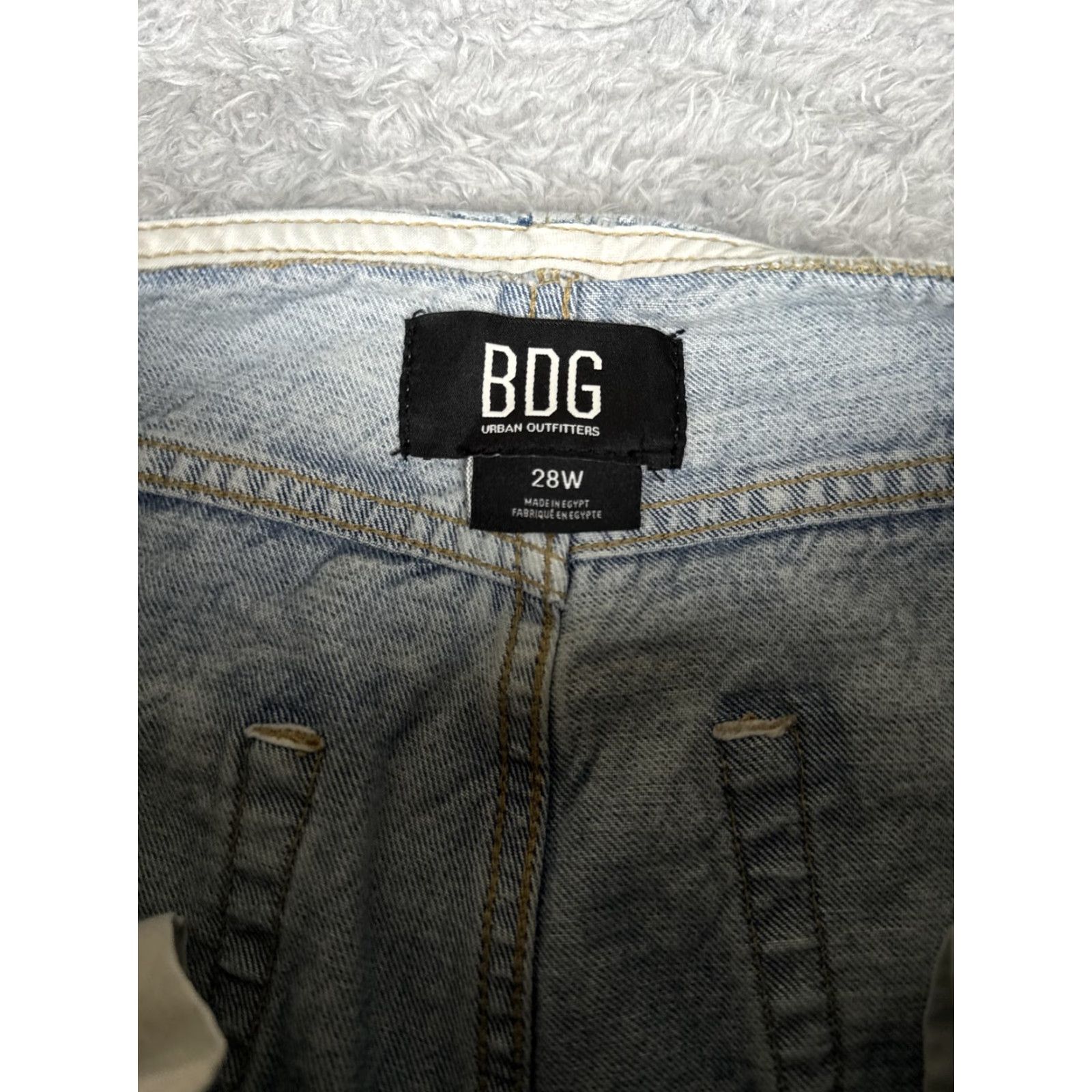 Bdg BDG Urban Outfitters Jeans Womens 28x31 Blue High Rise Wide Leg Acid Wash Denim Size 28" / US 6 / IT 42 - 6 Thumbnail