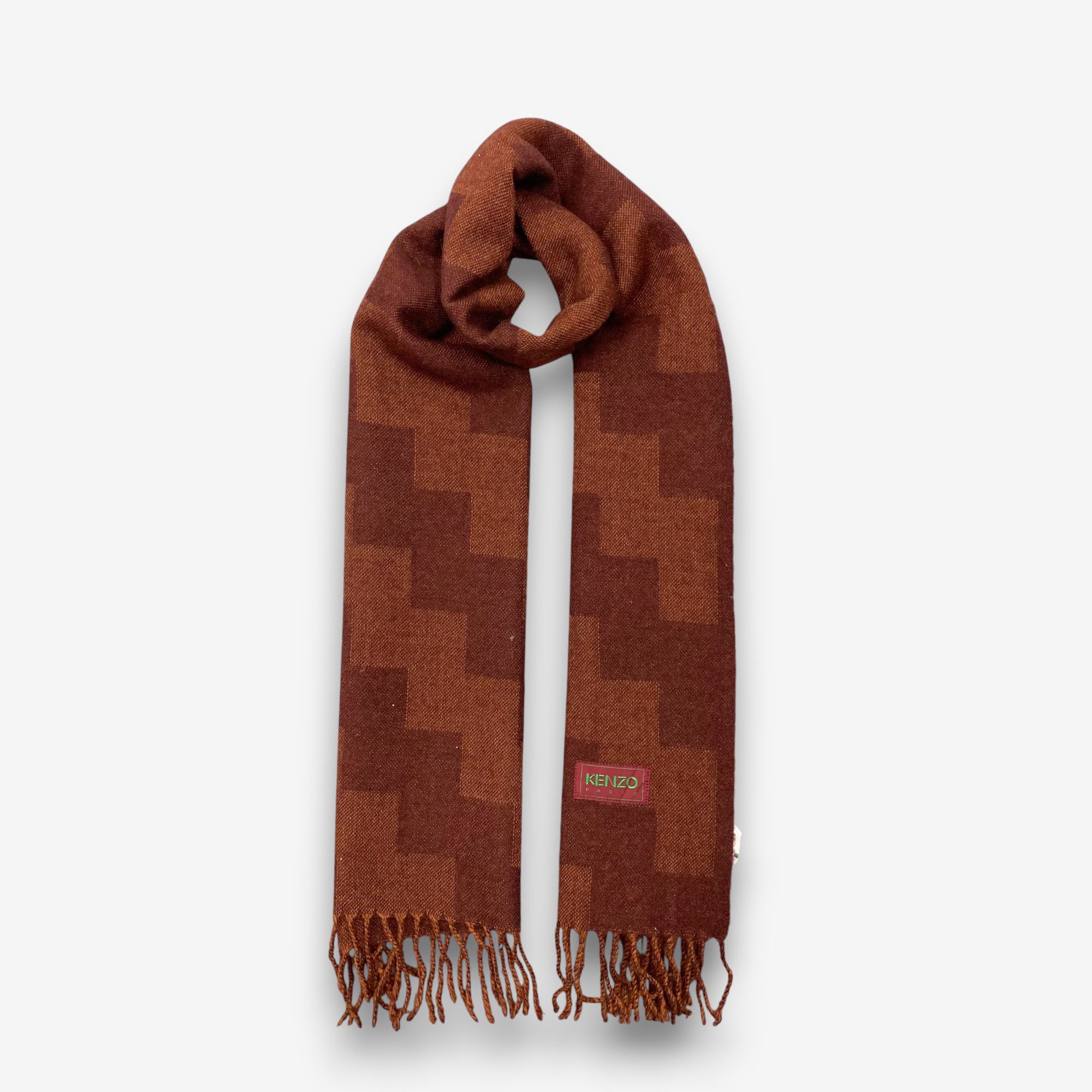 Kenzo Vintage Kenzo Scarf Muffler Wool Plaid Tartan Scarves Size ONE SIZE - 1 Thumbnail