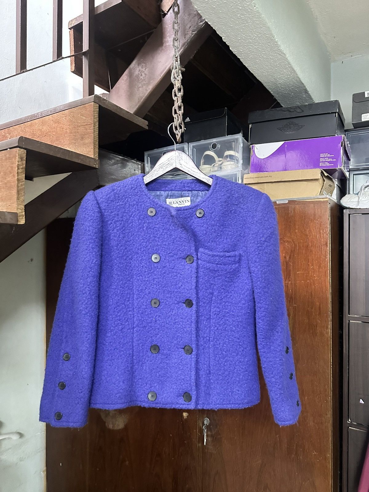 Lanvin Lanvin Paris Fleece Crop Top Coat Size S / US 4 / IT 40 - 2 Thumbnail