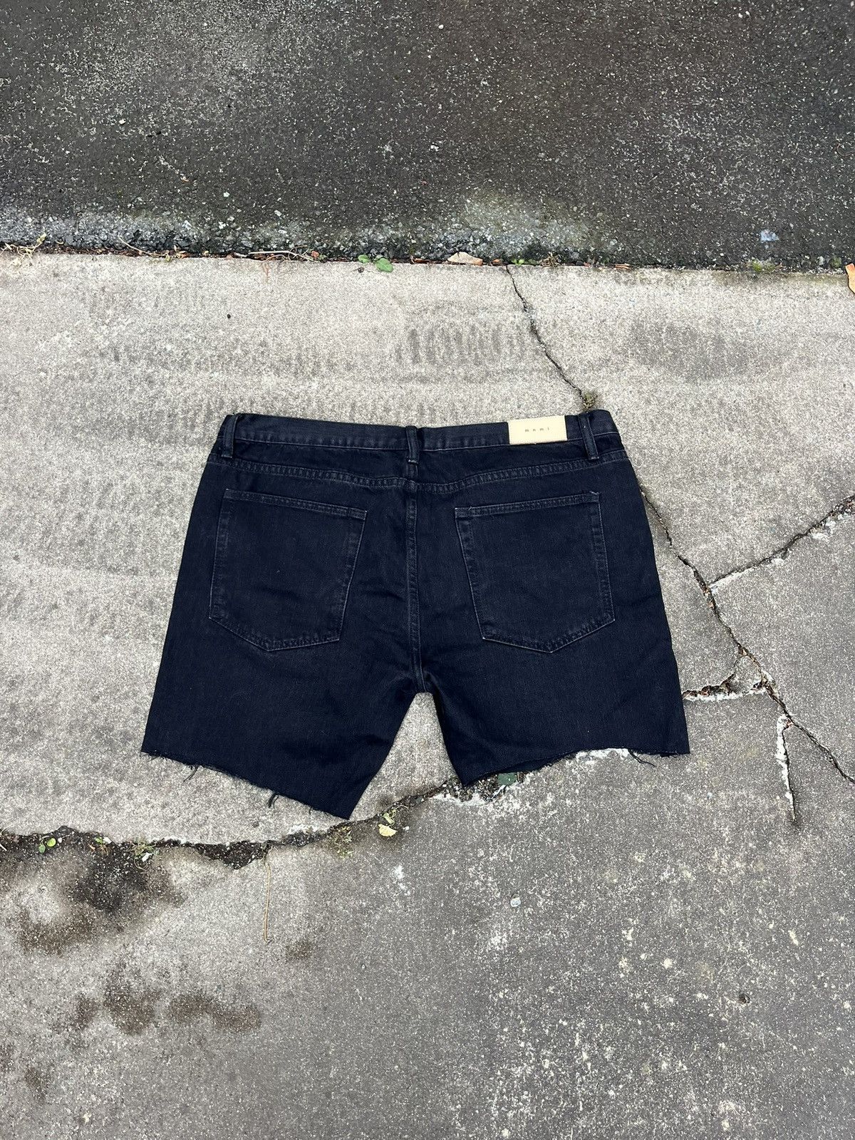 MNML Cutoff Denim Shorts Size US 40 / EU 56 - 2 Thumbnail