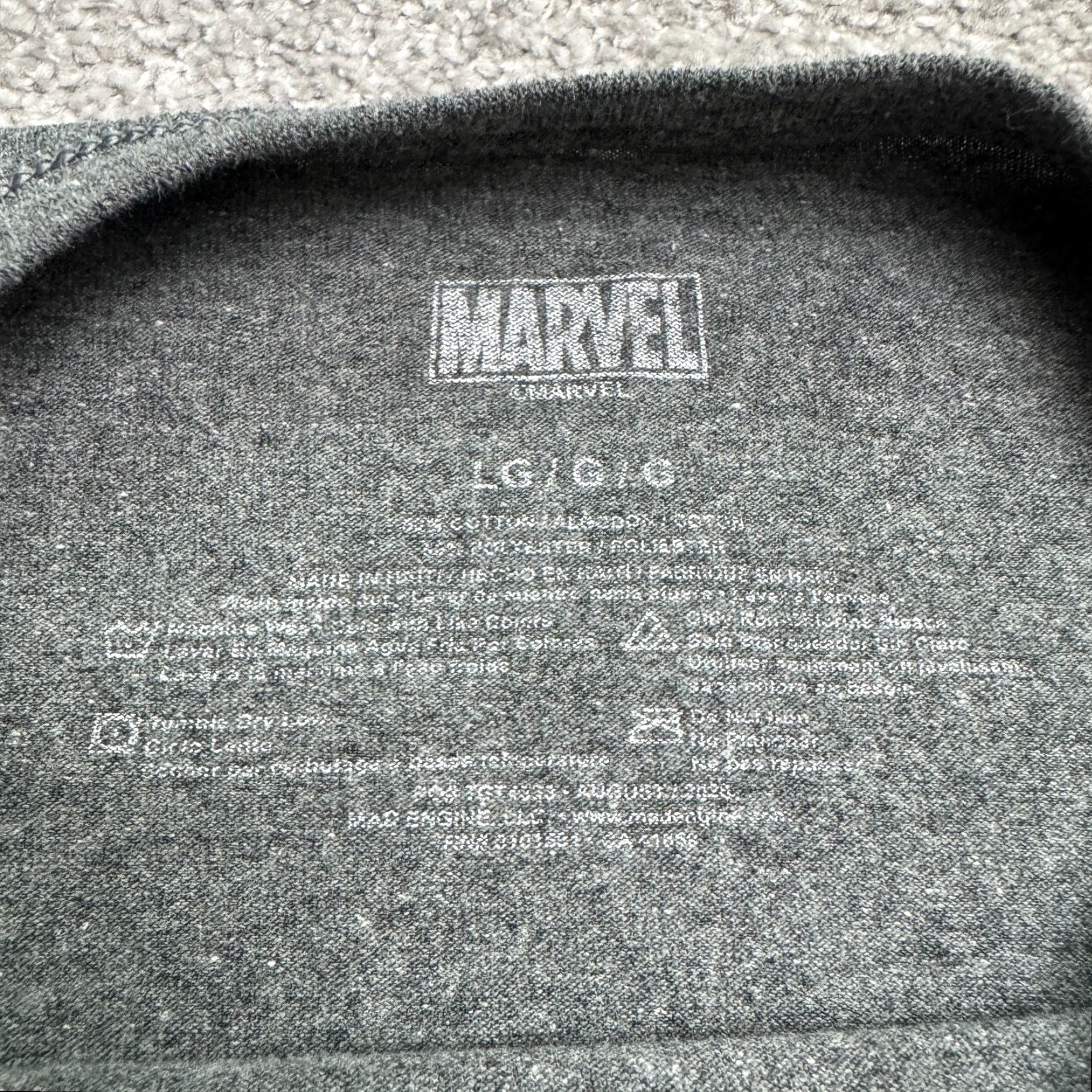 Marine Layer VINTAGE Marvel Comics Avengers Superheroes Graphic T-Shirt Mens Large Gray Crew Neck Tee Size US M / EU 48-50 / 2 - 4 Thumbnail