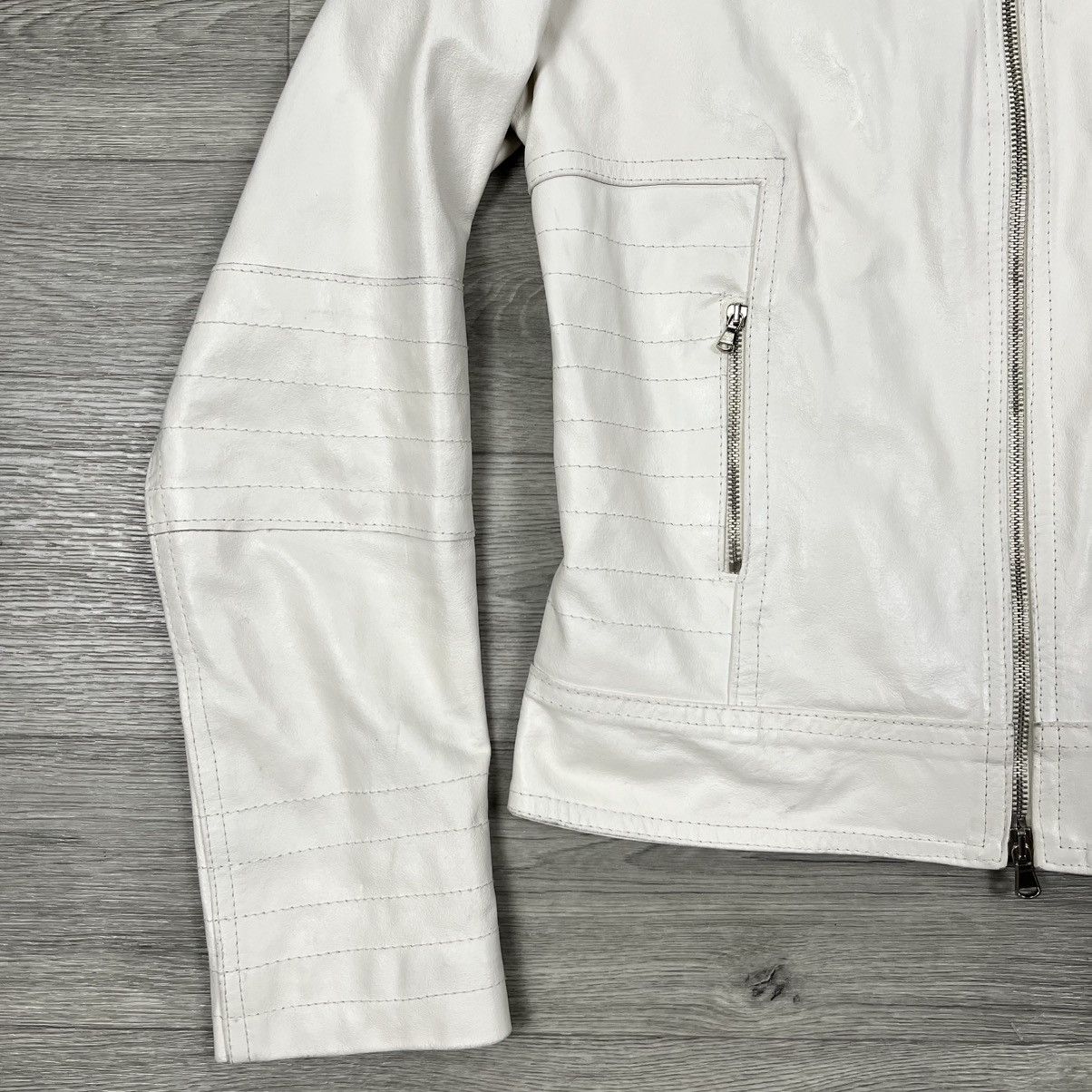 Other XETRA Italy Creamy Lambskin Leather Moto Jacket Women’s Sz M Size M / US 6-8 / IT 42-44 - 5 Thumbnail