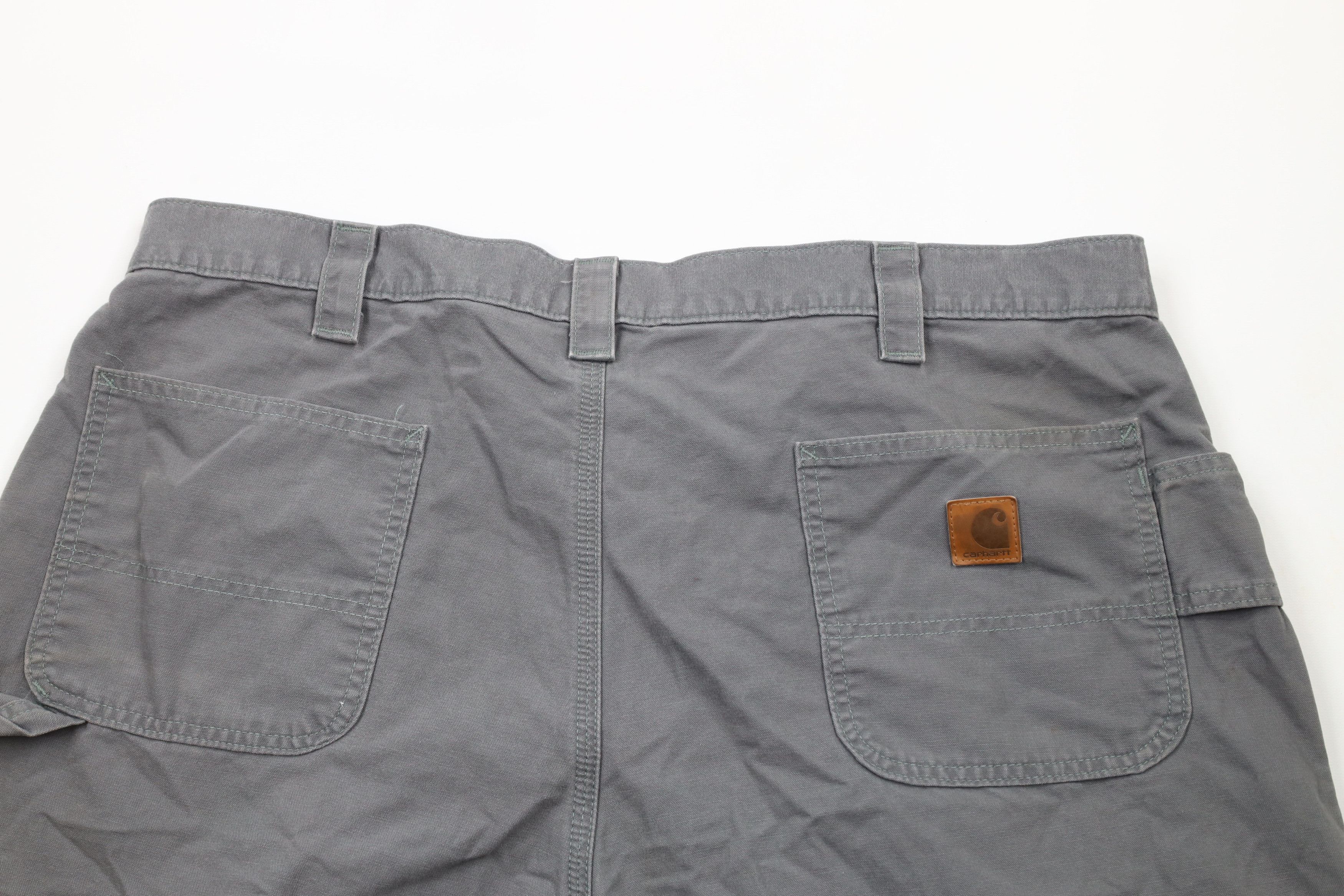 Carhartt × Vintage Vintage Carhartt Original Fit Dungaree Shorts Gray Cotton Size US 42 / EU 58 - 8 Thumbnail