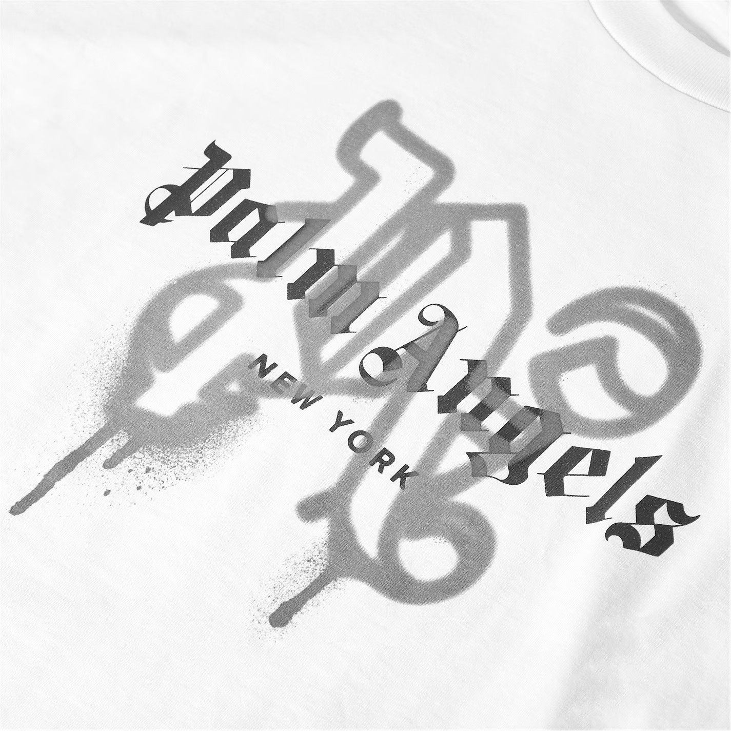 Palm Angels o1g2r1mq0426 LA Mono T-Shirt in Off White Size US L / EU 52-54 / 3 - 4 Thumbnail