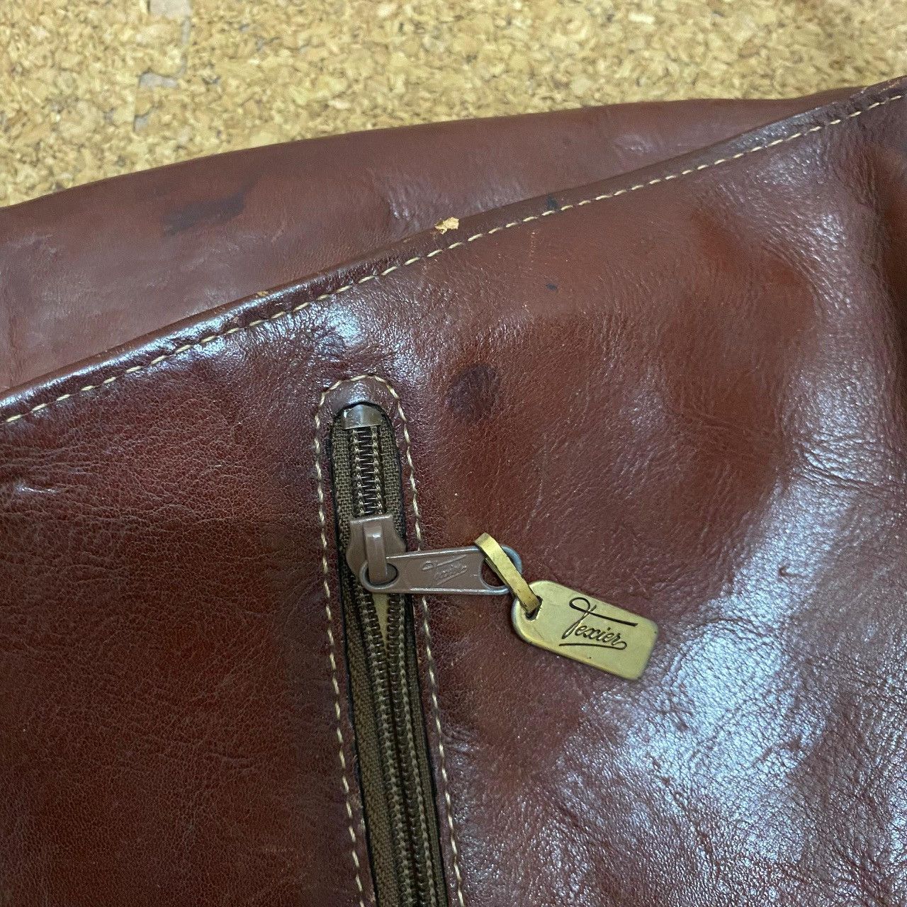 Handmade Texier Vintage Leather Backpack w/ Matching Mini Pouch — Size ONE SIZE - 24 Thumbnail