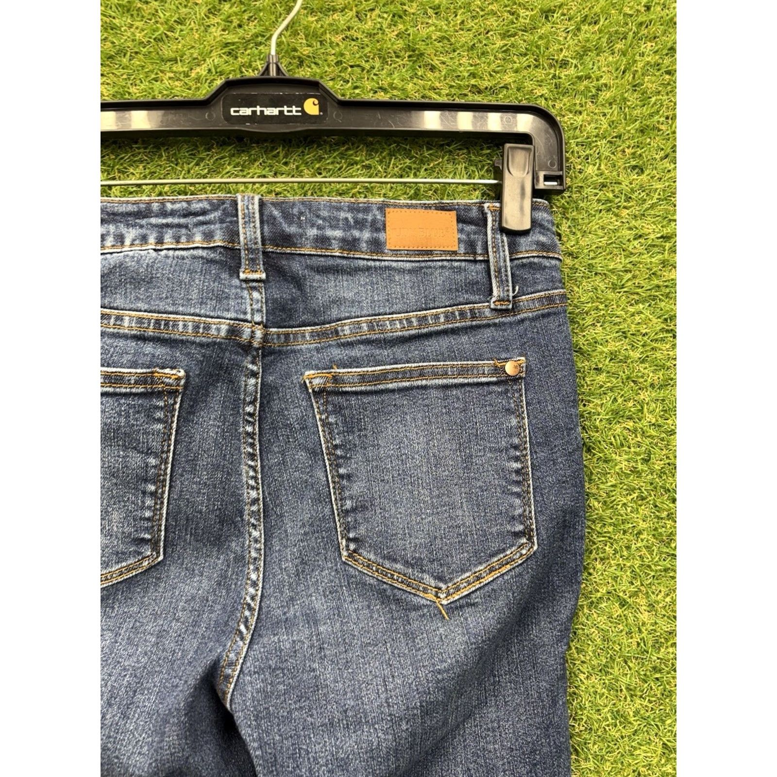 Denime Judy Blue Boot Cut Jeans 3/26 Denim Low Rise Medium Wash Blue Jeans Women Juniors 5-Pocket Stretch 31in Inseam Cotton Blend Spandex Size 26" / US 2 / IT 38 - 3 Thumbnail