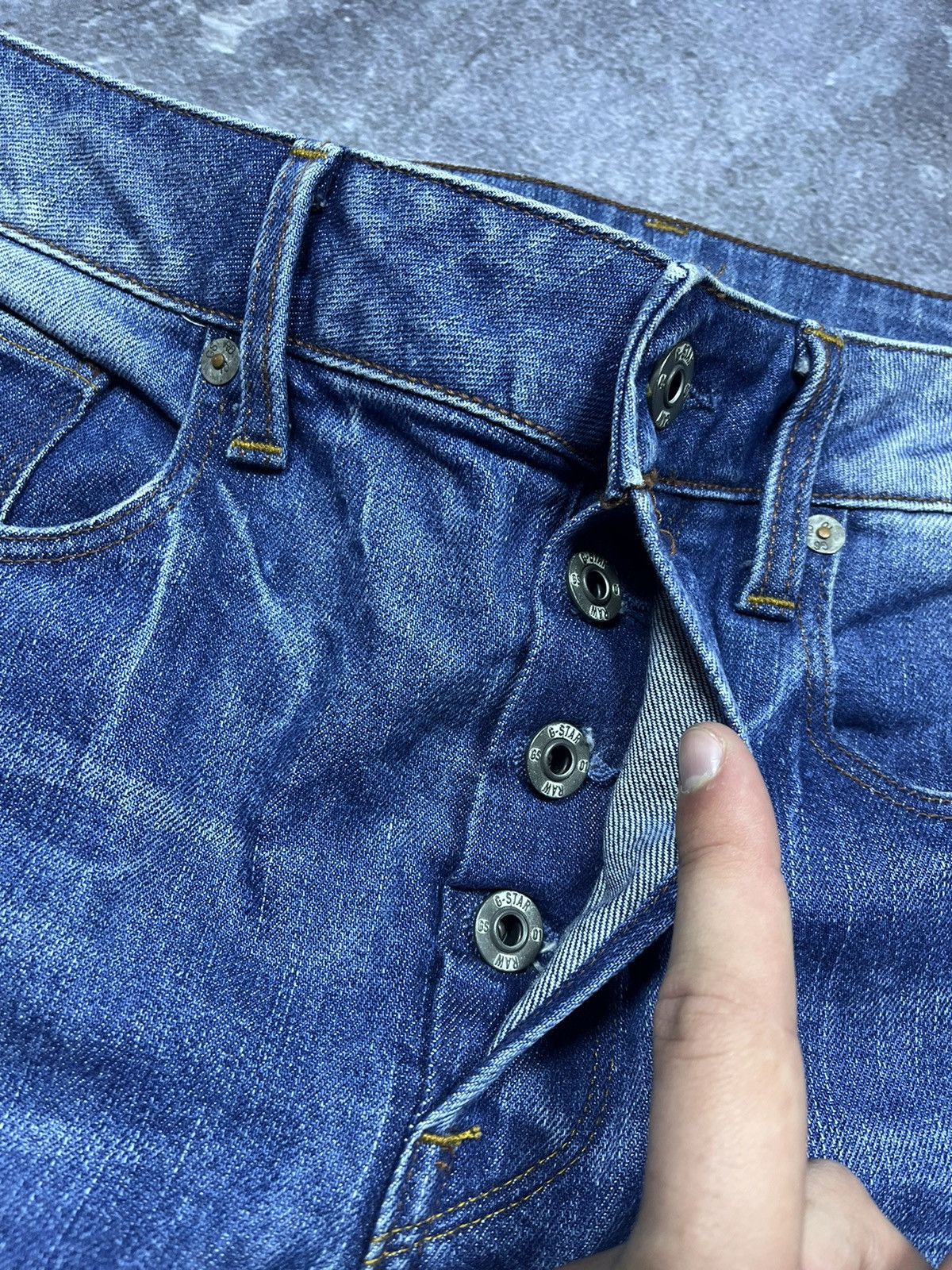 G-Star G-Star RAW Jeans Denim Vintage Streetwear Y2K Pashanim Size US 29 - 8 Thumbnail
