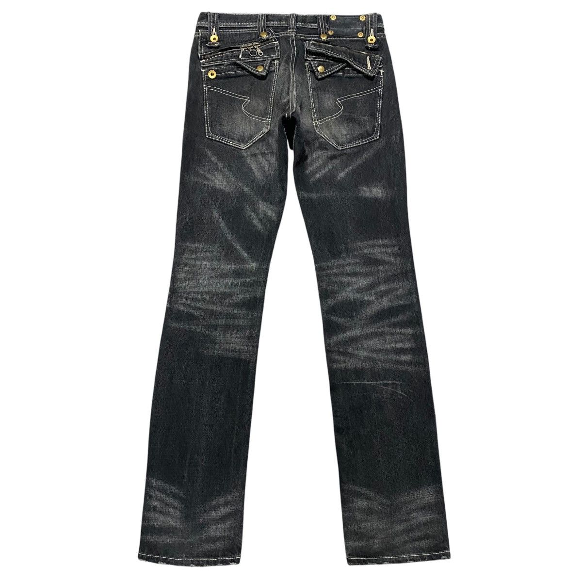 semanticdesign Semantic Design Black Clawmark Denim Jeans Size US 31 - 1 Thumbnail