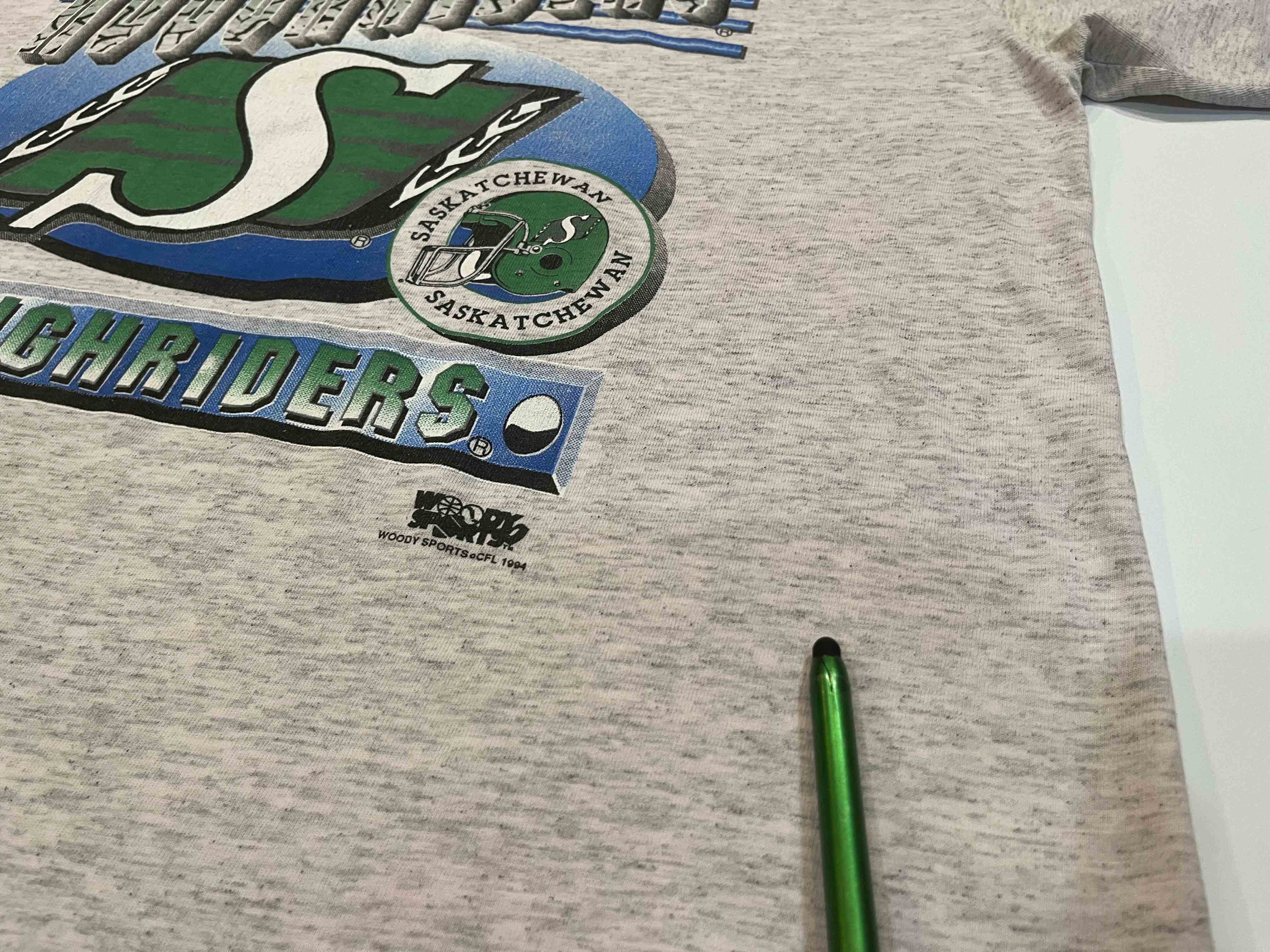 Vintage Vintage Woody Sports CFL Saskatchewan Roughriders T-Shirt Size US L / EU 52-54 / 3 - 9 Thumbnail