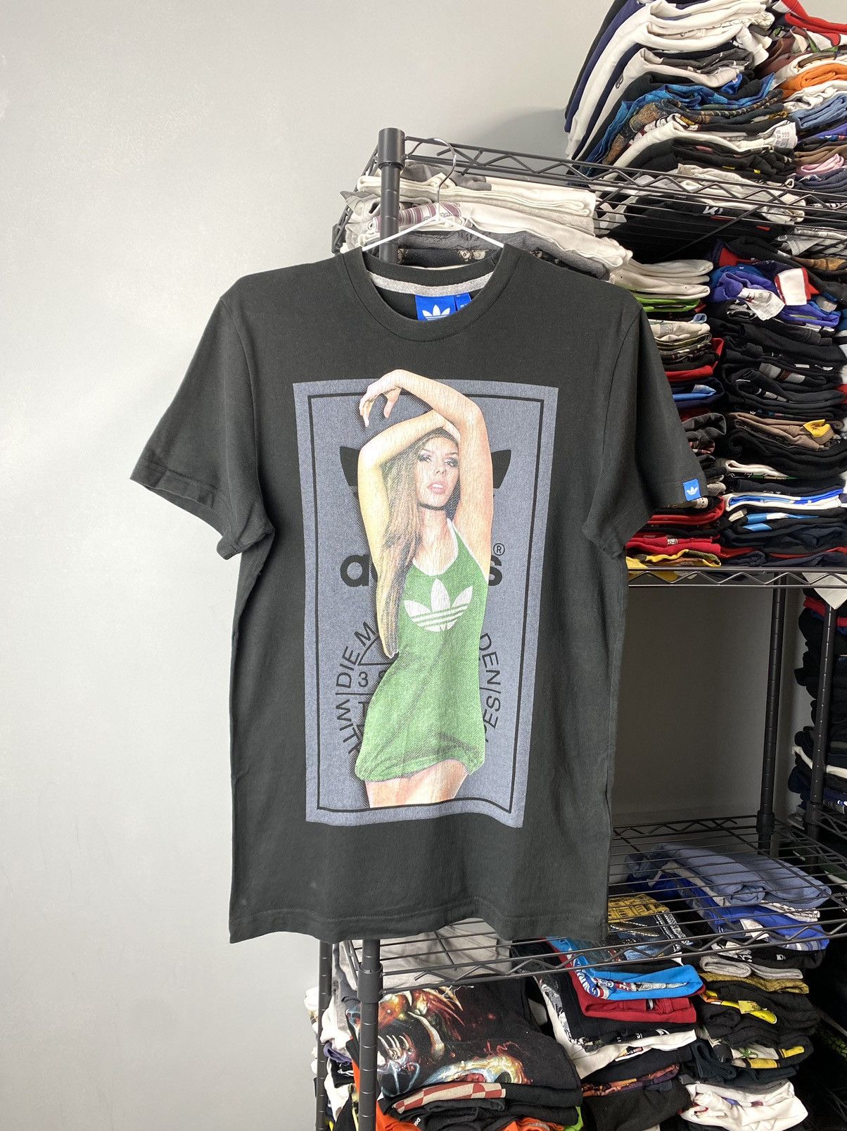 Adidas Vintage Adidas Sexy Girl T Shirt Hook Ups Size US S / EU 44-46 / 1 - 1 Thumbnail