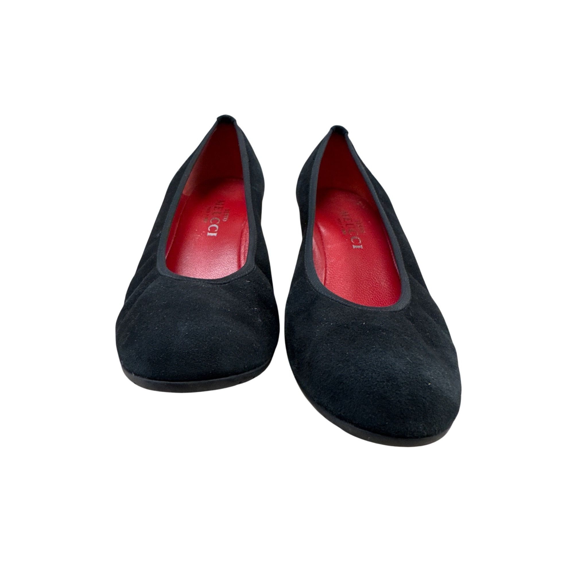 Designer Sesto Meucci Womens Black Suede Slip Loafers Size 8.5M SKU 7 Size US 8.5 / IT 38.5 - 5 Thumbnail