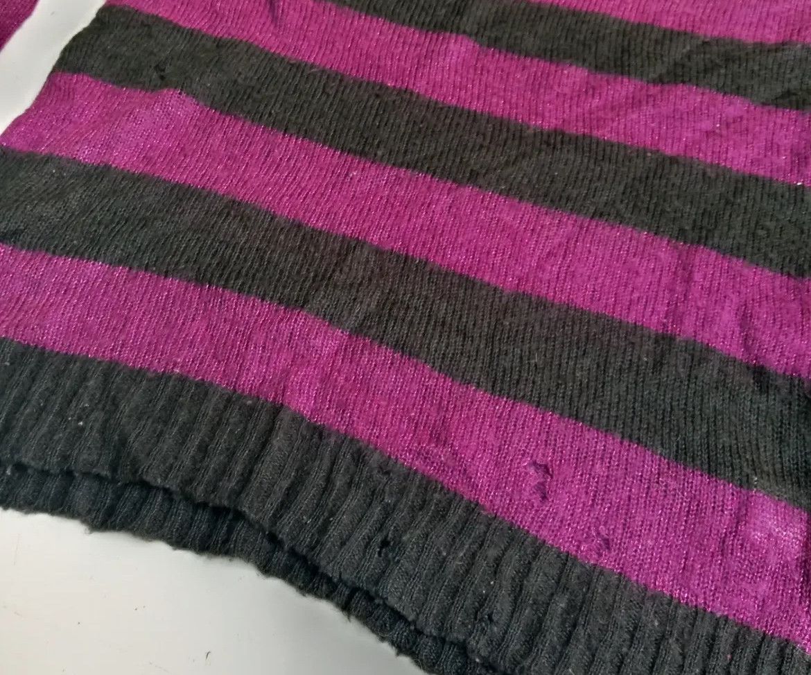 PPFM 2000s PPFM Japanese Stripe Punk Knitwear y2k Lgb Size US L / EU 52-54 / 3 - 2 Thumbnail
