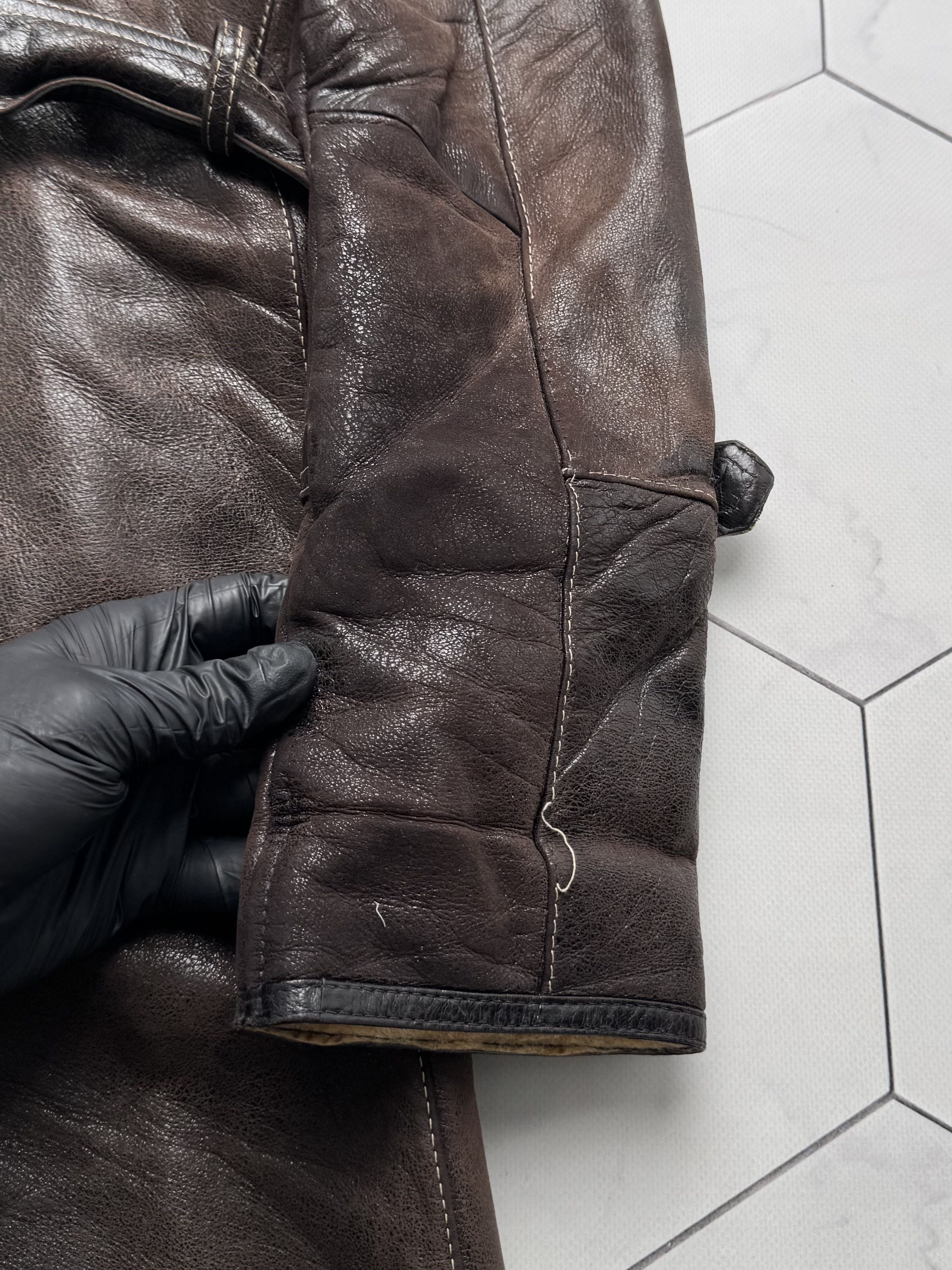 Vintage Vintage Real Sheepskin Coat With Belt (B250)D15E2 Size XS / US 0-2 / IT 36-38 - 17 Thumbnail