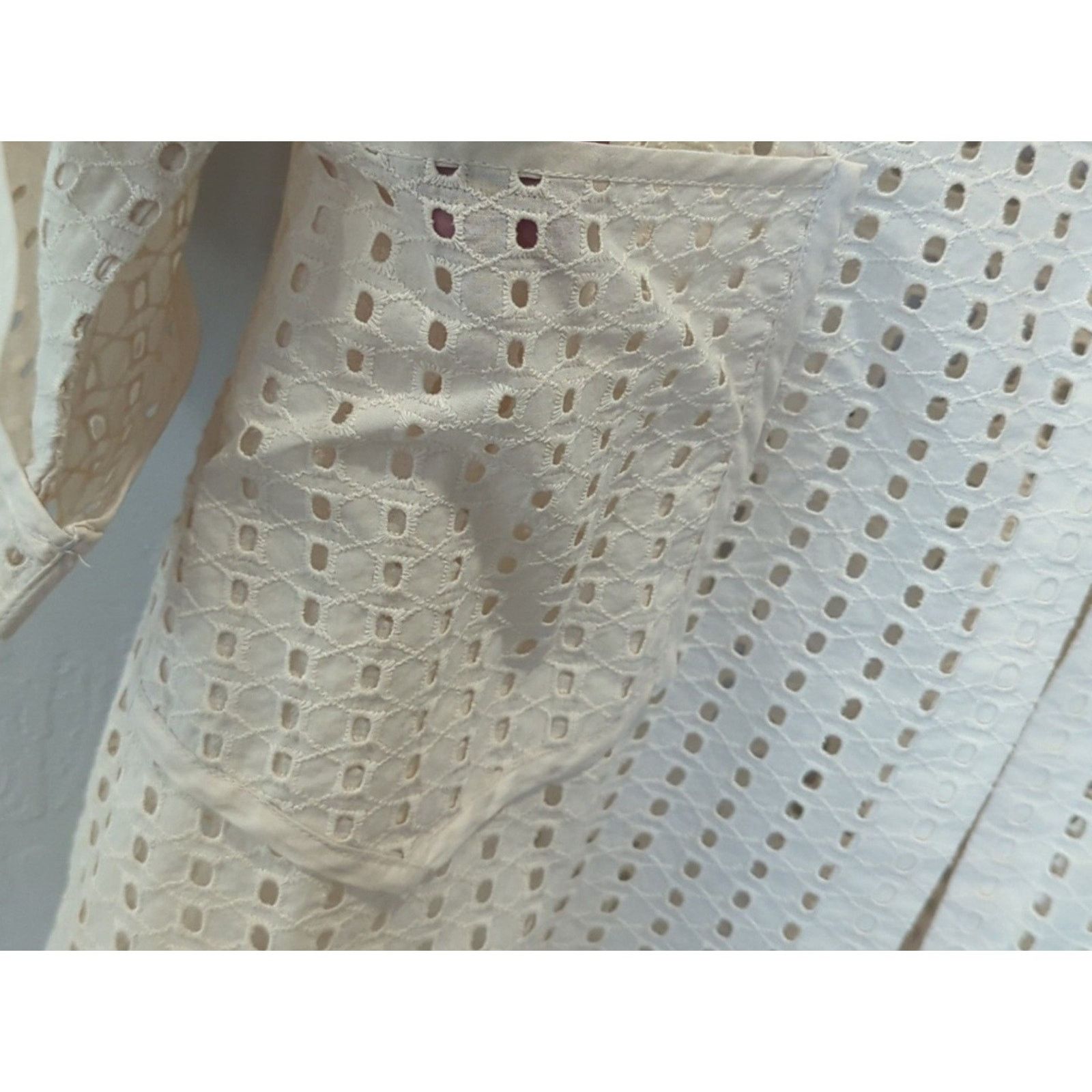 Anthropologie Anthropologie Collared Eyelet Duster One Size Size ONE SIZE - 10 Thumbnail