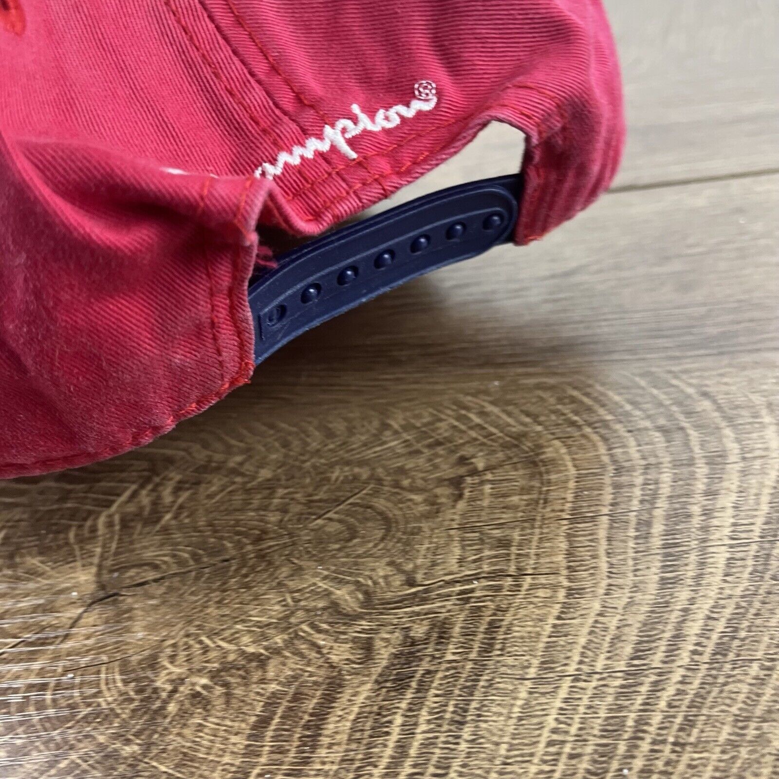Champion Champion Brand Hat Champion Snapback Adjustable Hat Red Hat Size ONE SIZE - 9 Thumbnail