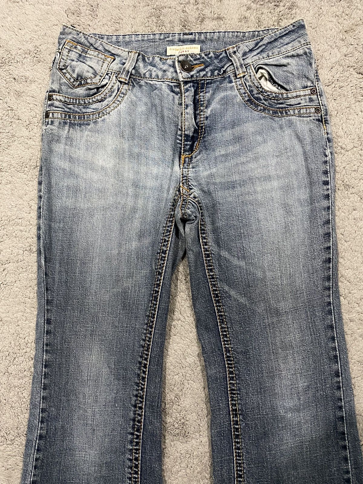 Japanese Brand Hiromichi Nakano Flared Jeans Denim Size US 30 / EU 46 - 9 Thumbnail
