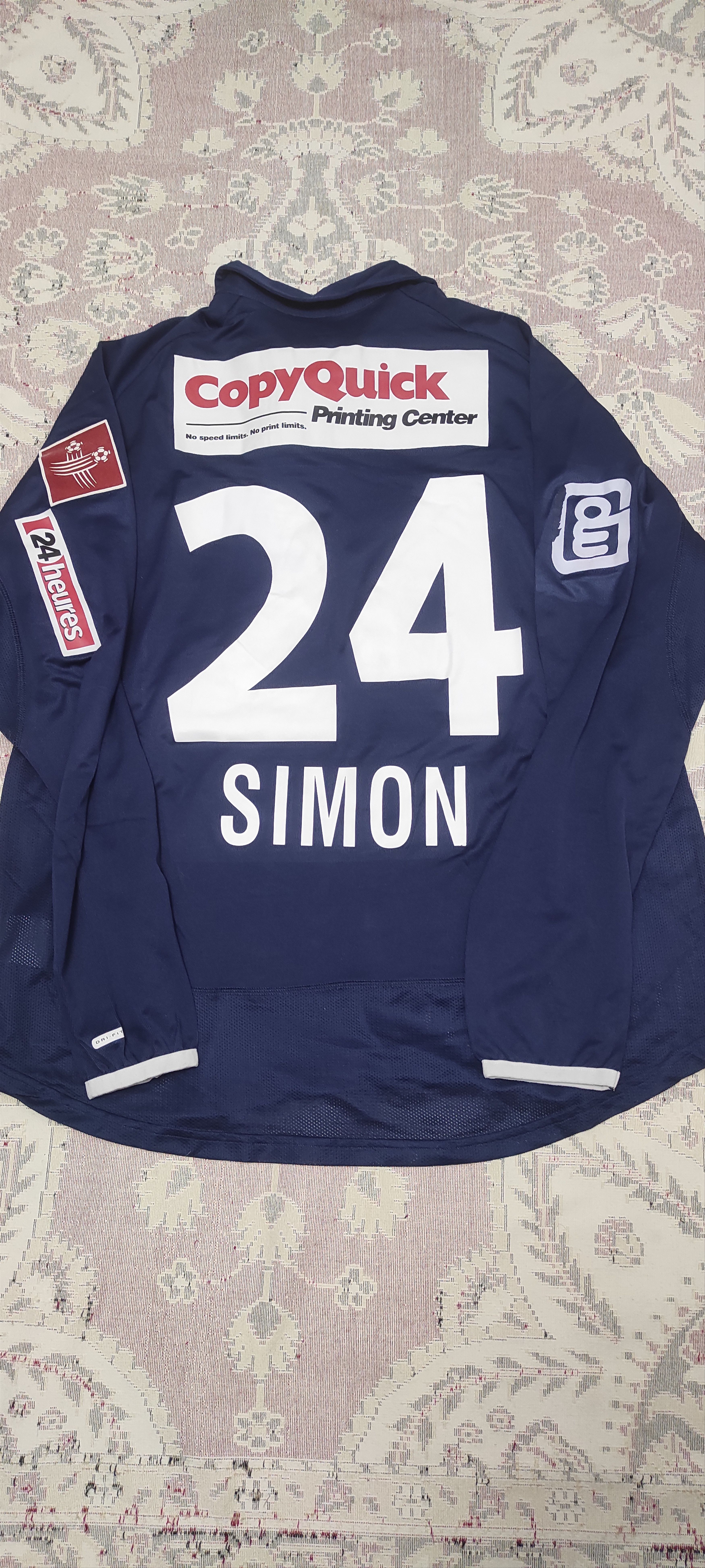 Nike Lausanne-Sport #24 Simon Away shirt 2001-2002 Switzerland Size US XL / EU 56 / 4 - 6 Thumbnail