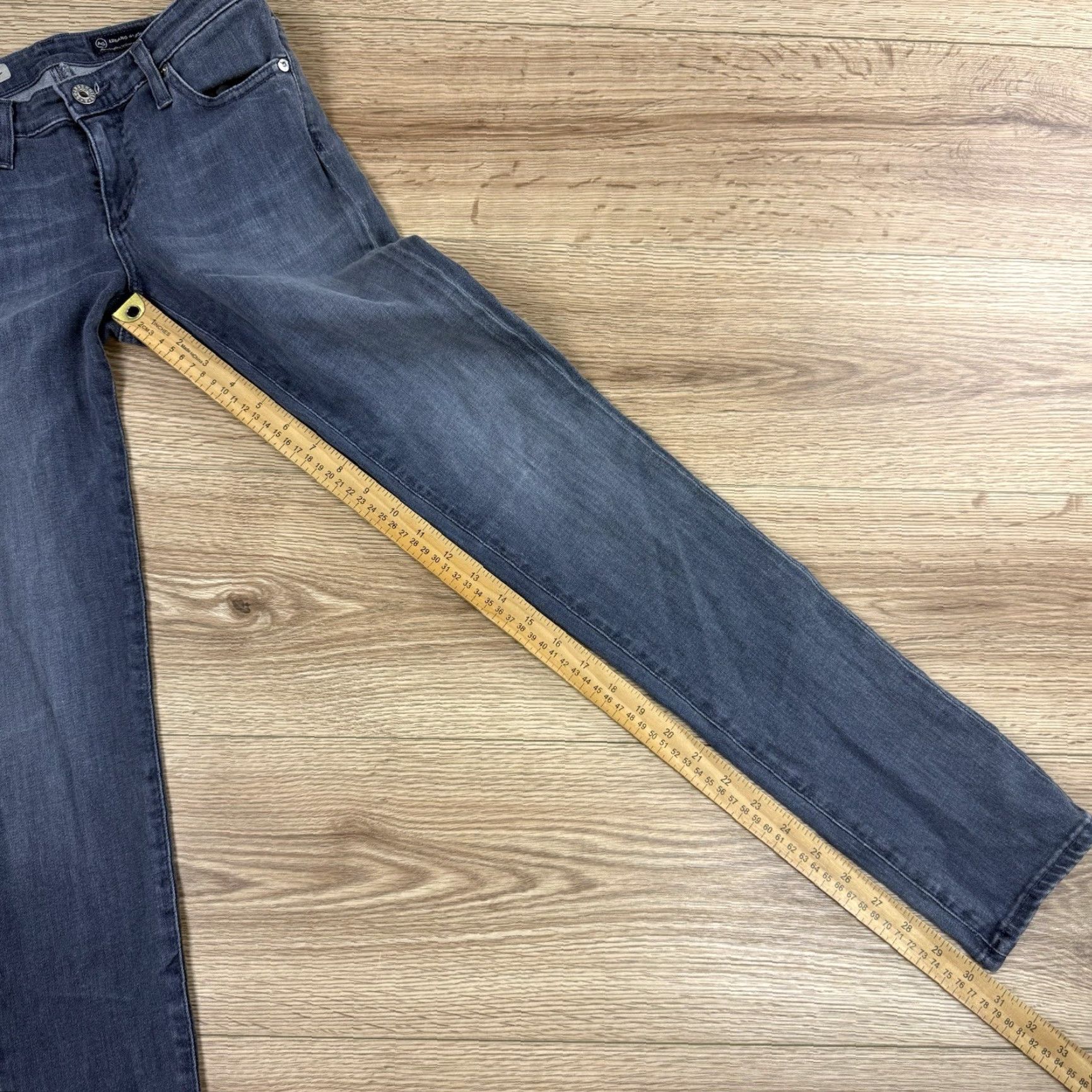 Vintage AG Adriano Goldschmied Jeans The Legging Super Skinny 27R Gray Womens Size 27" / US 4 / IT 40 - 7 Thumbnail