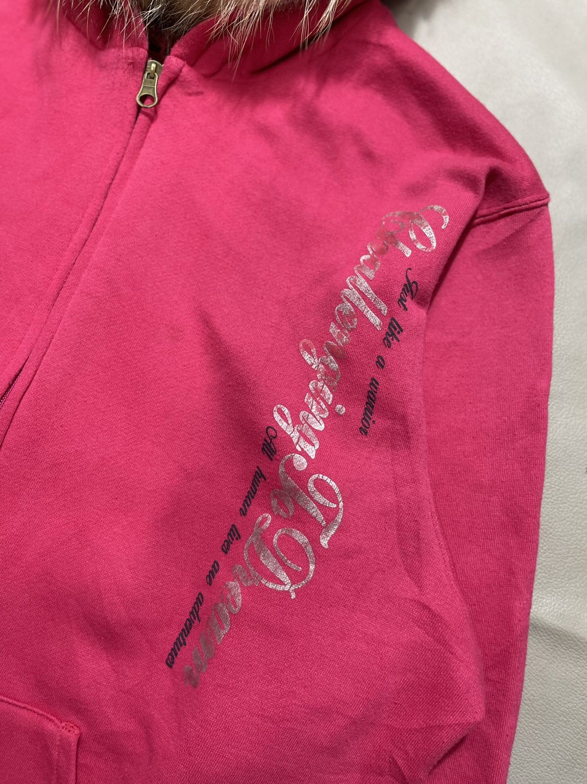 Hysteric Glamour Jadiss Poem Fur Hoodie Pink Tribal lgb ifsix style Size US L / EU 52-54 / 3 - 2 Thumbnail