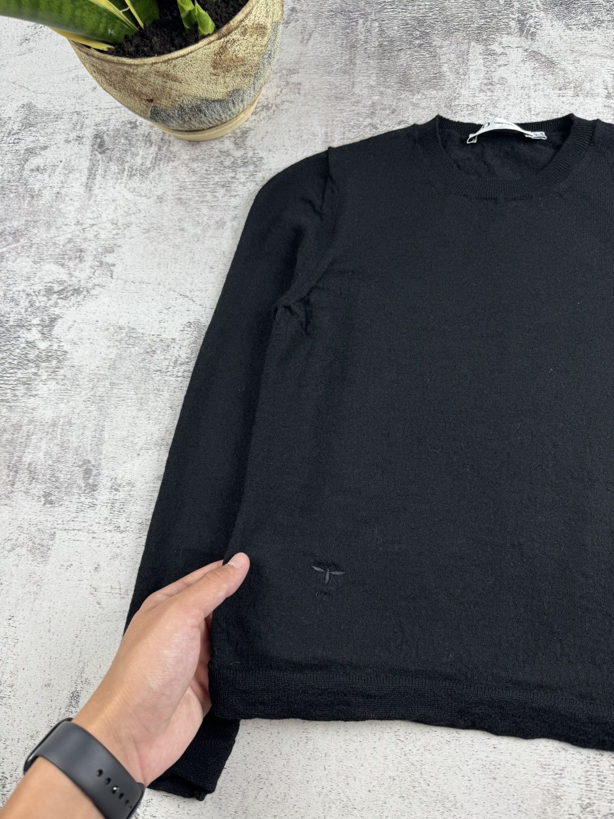 Dior Dior Uniform Bee Logo Wool Women Knit Black XS Sweater Button Cardigan Size XS / US 0-2 / IT 36-38 - 5 Thumbnail