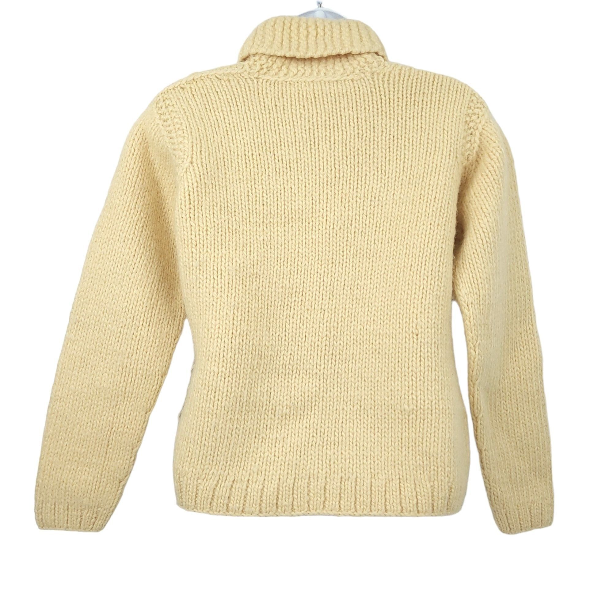 J.Crew J.Crew Full Zip Sweater Womens S Cream Knit Wool Pom Pom Size S / US 4 / IT 40 - 2 Thumbnail