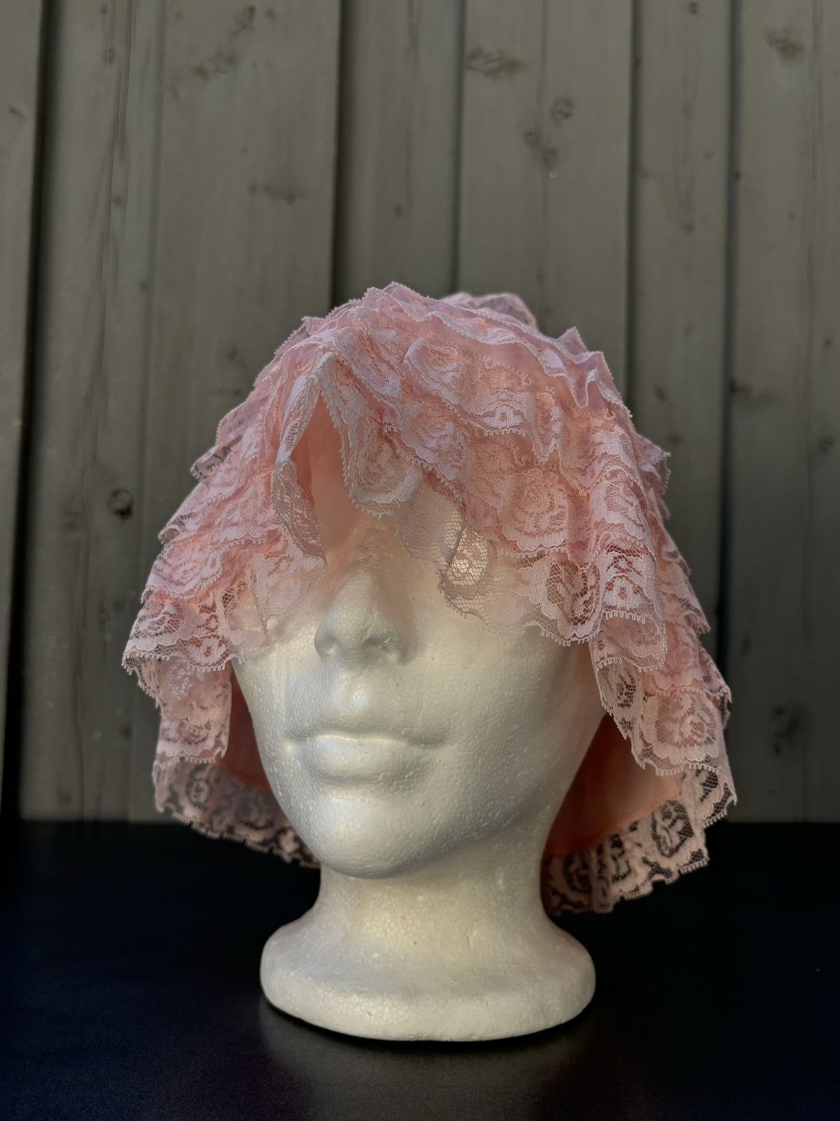 Vintage 1920s Lace Sun Hat 1930s Sheer Bucket Hat 1900s Cloche Mesh Size ONE SIZE - 4 Thumbnail