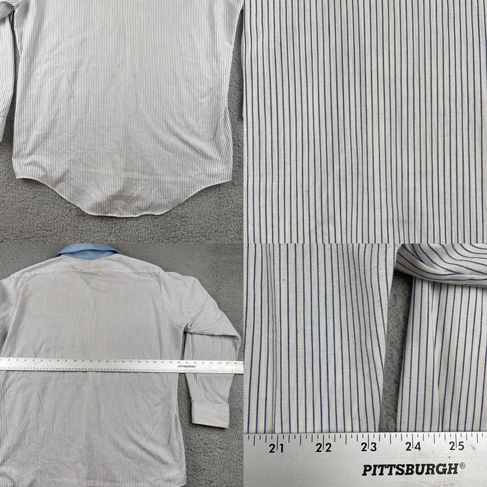 Vintage VINTAGE No Fade Button Shirt Long Sleeve Striped Collared White XL-2XL Men SS Size US XL / EU 56 / 4 - 9 Thumbnail