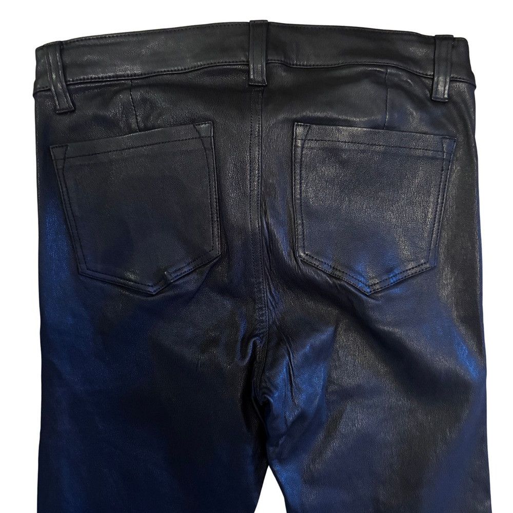 Rag & Bone Rag & Bone Black Leather Skinny Jeans with Zipper Finishes Size 25" / US 0 / IT 36 - 7 Thumbnail