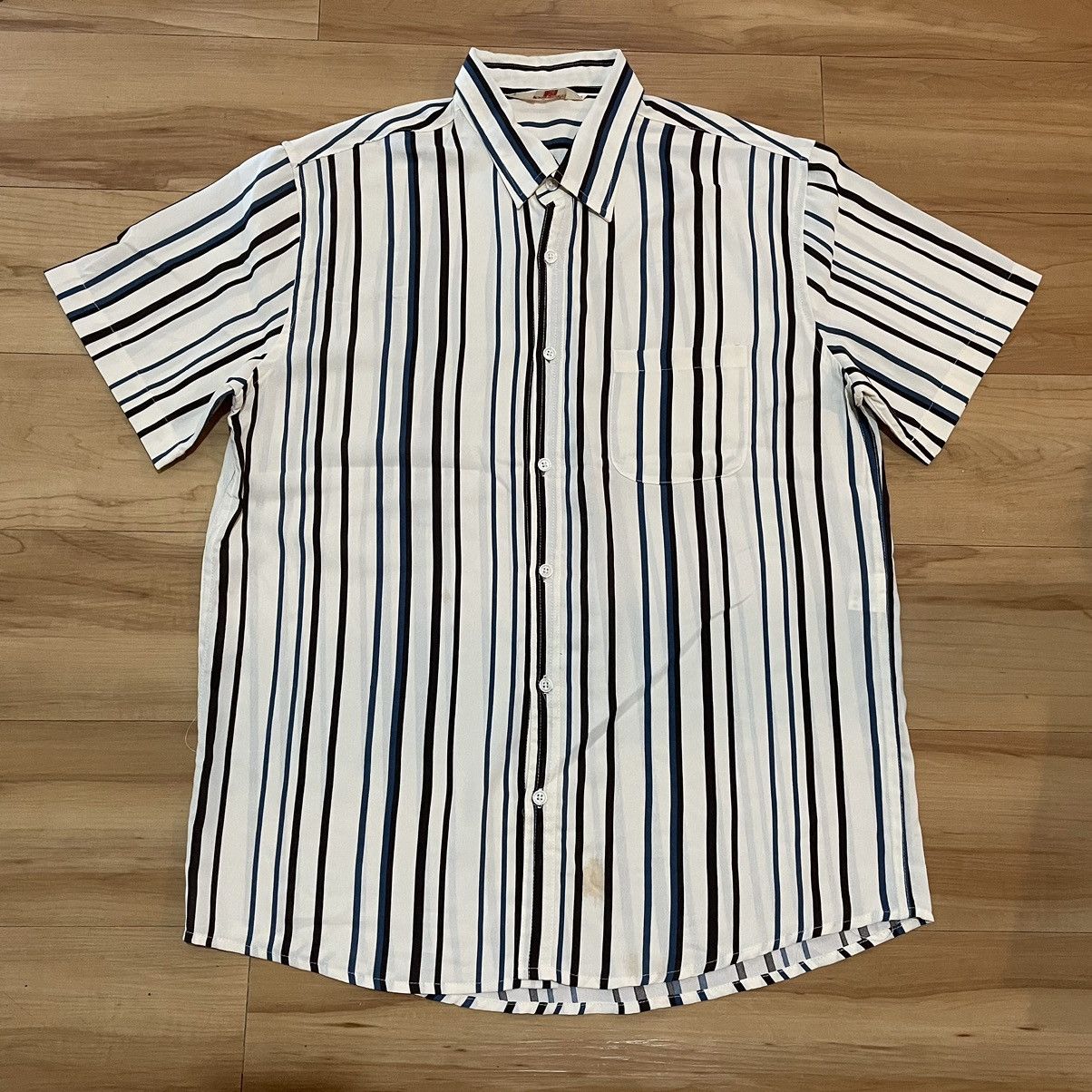Japanese Brand Temptation stripe shirt Size US L / EU 52-54 / 3 - 1 Thumbnail
