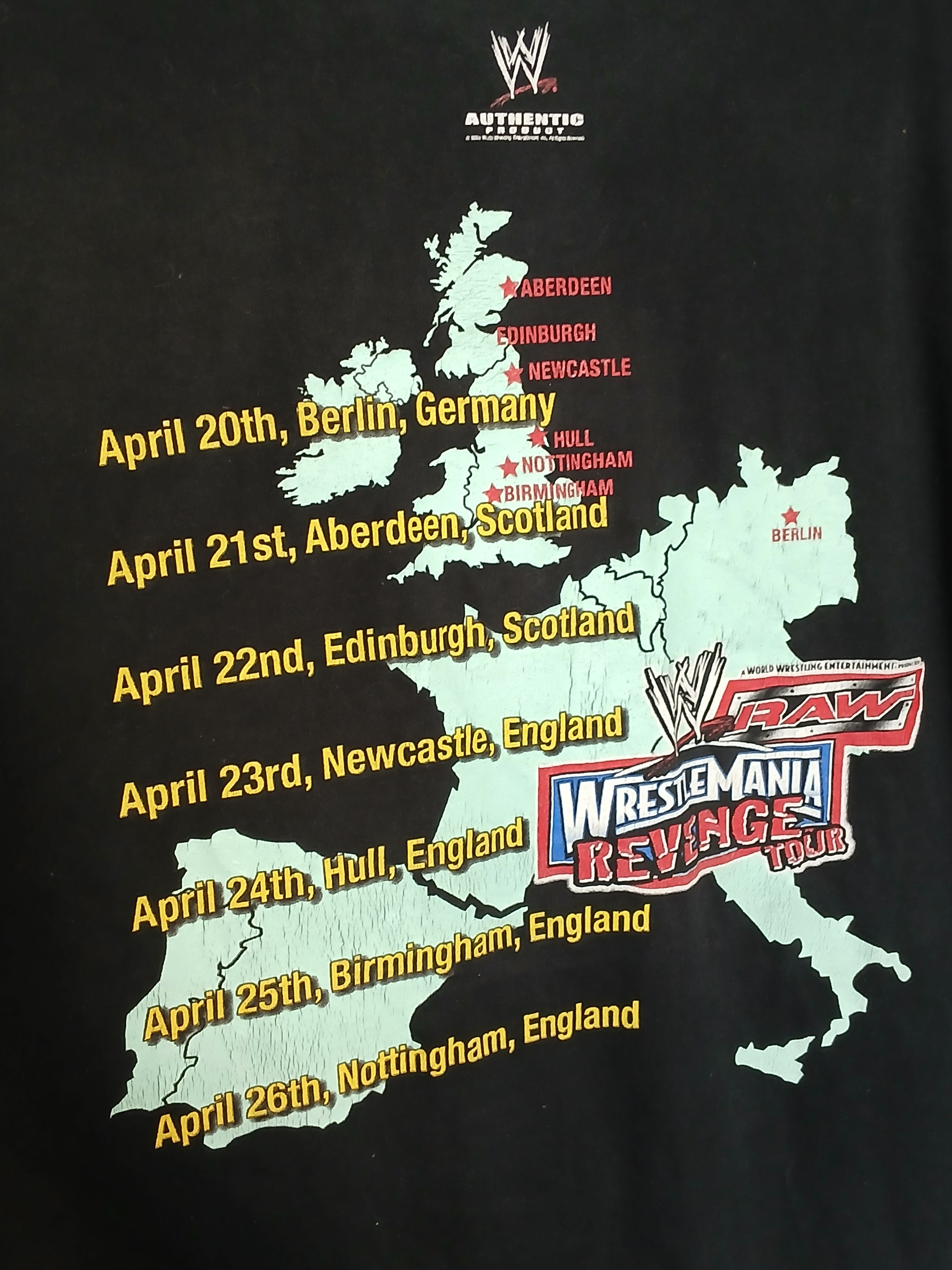 WWE × WWF WWE Wreslemania Revenge Tour T-Shirt Size US XL / EU 56 / 4 - 4 Thumbnail