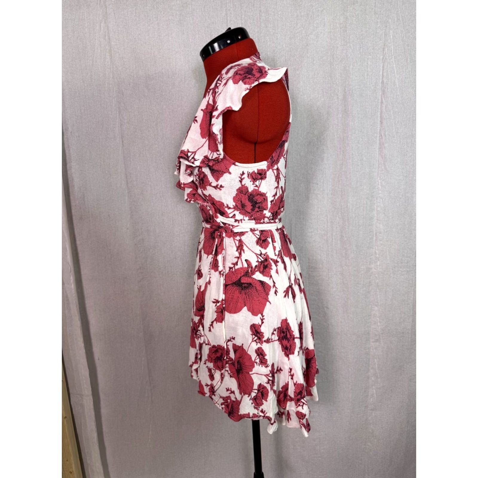 Free People Free People Womens Mini Dress Size S French Quarter Wrap Adjustable Multicolor D868 Size S / US 4 / IT 40 - 4 Thumbnail